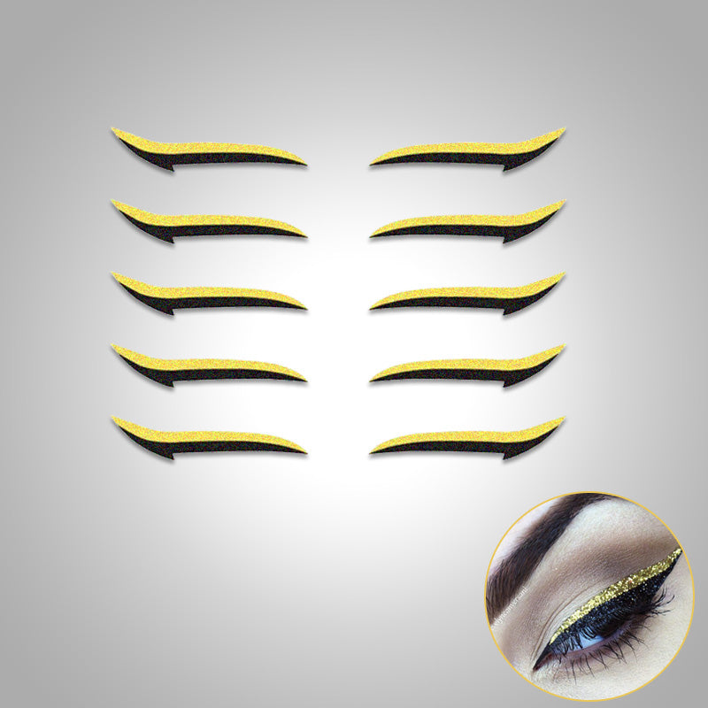 accessories : Perfect Eyeliner Sticker™ in Goud van Pantino