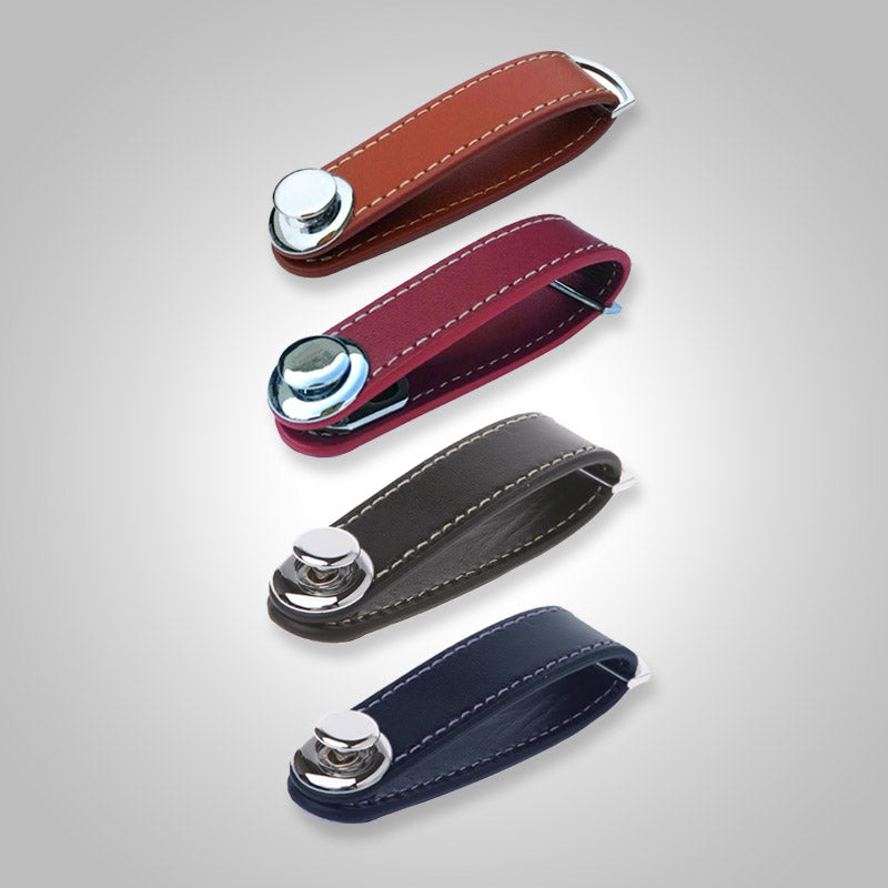 accessories : Leather Key Organizer™ (1+2 GRATIS) in Bruin 3 Stuks van Pantino