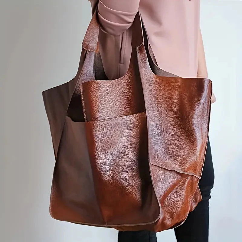 bags : Marianne Schoudertas | Groot zacht PU leer Tote Bag in van Pantino