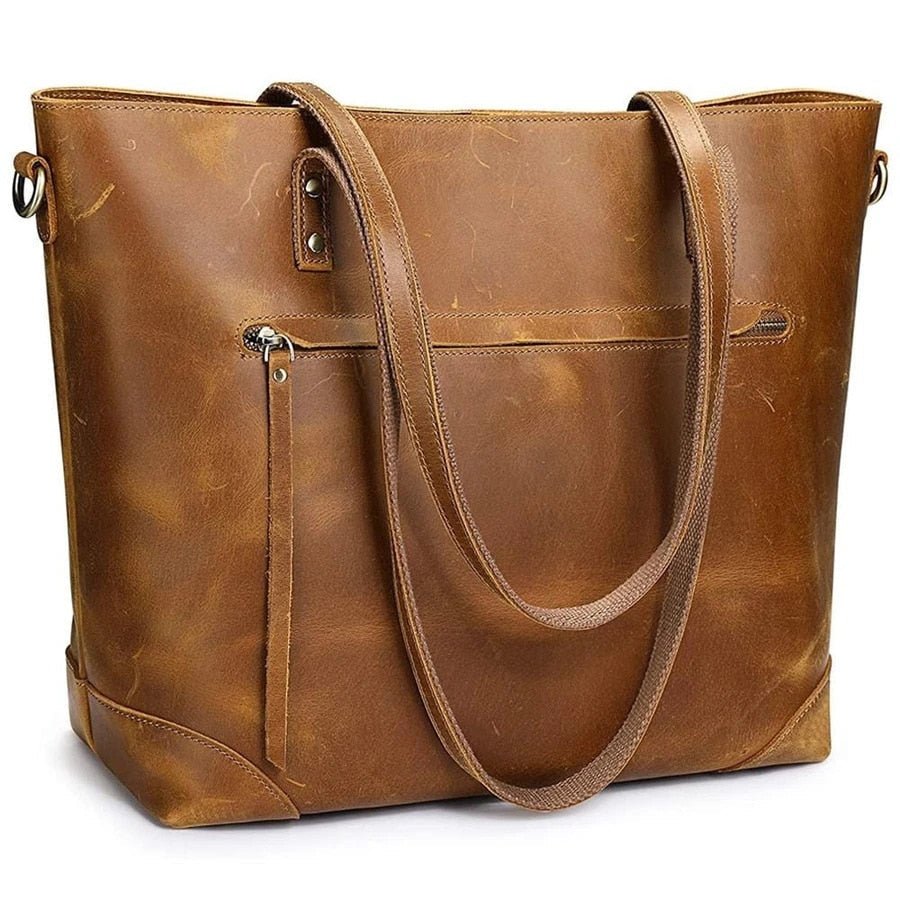 bags : Maveron | Vintage Leren Draagtas in Bruin van Pantino