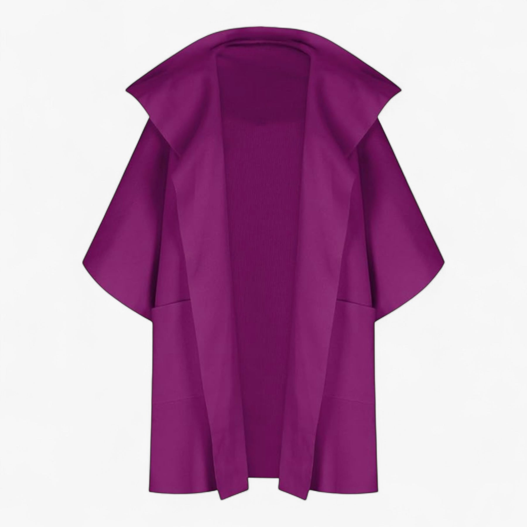 Clothes : Mikte | Elegante midi-jas voor dames van katoen in Paars van Pantino