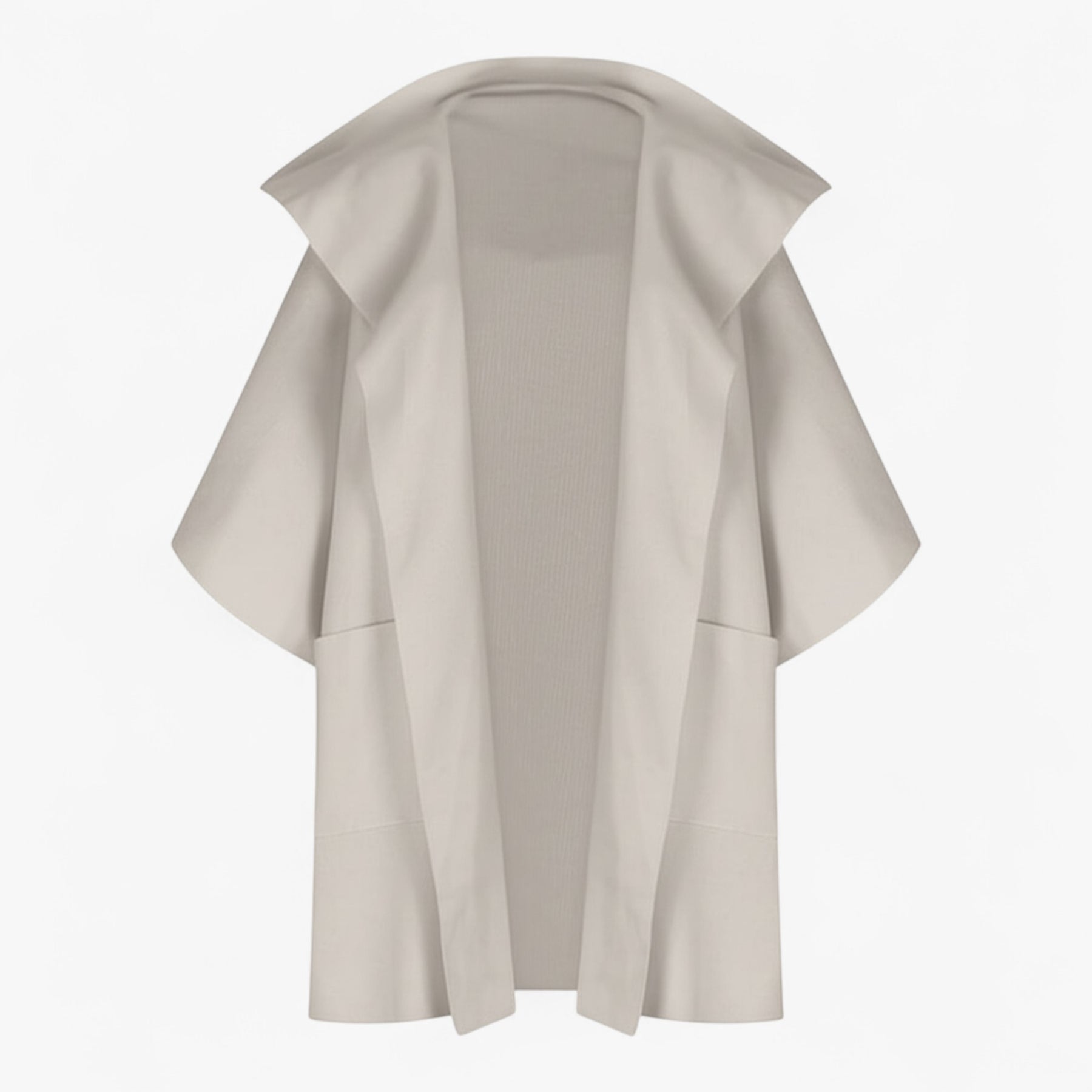 Clothes : Mikte | Elegante midi-jas voor dames van katoen in Abrikoos van Pantino