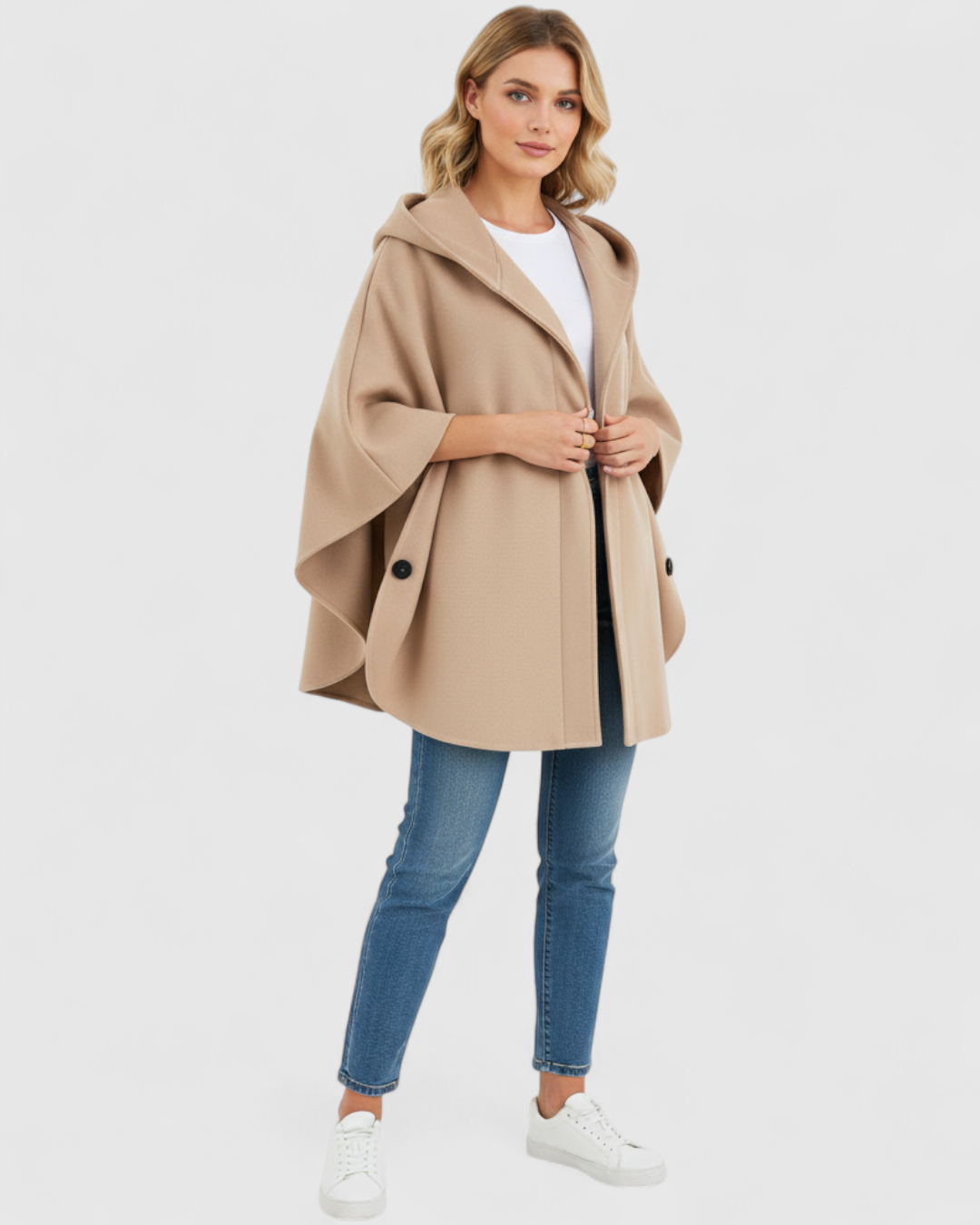 Clothes : Mikte | Elegante midi-jas voor dames van katoen in van Pantino