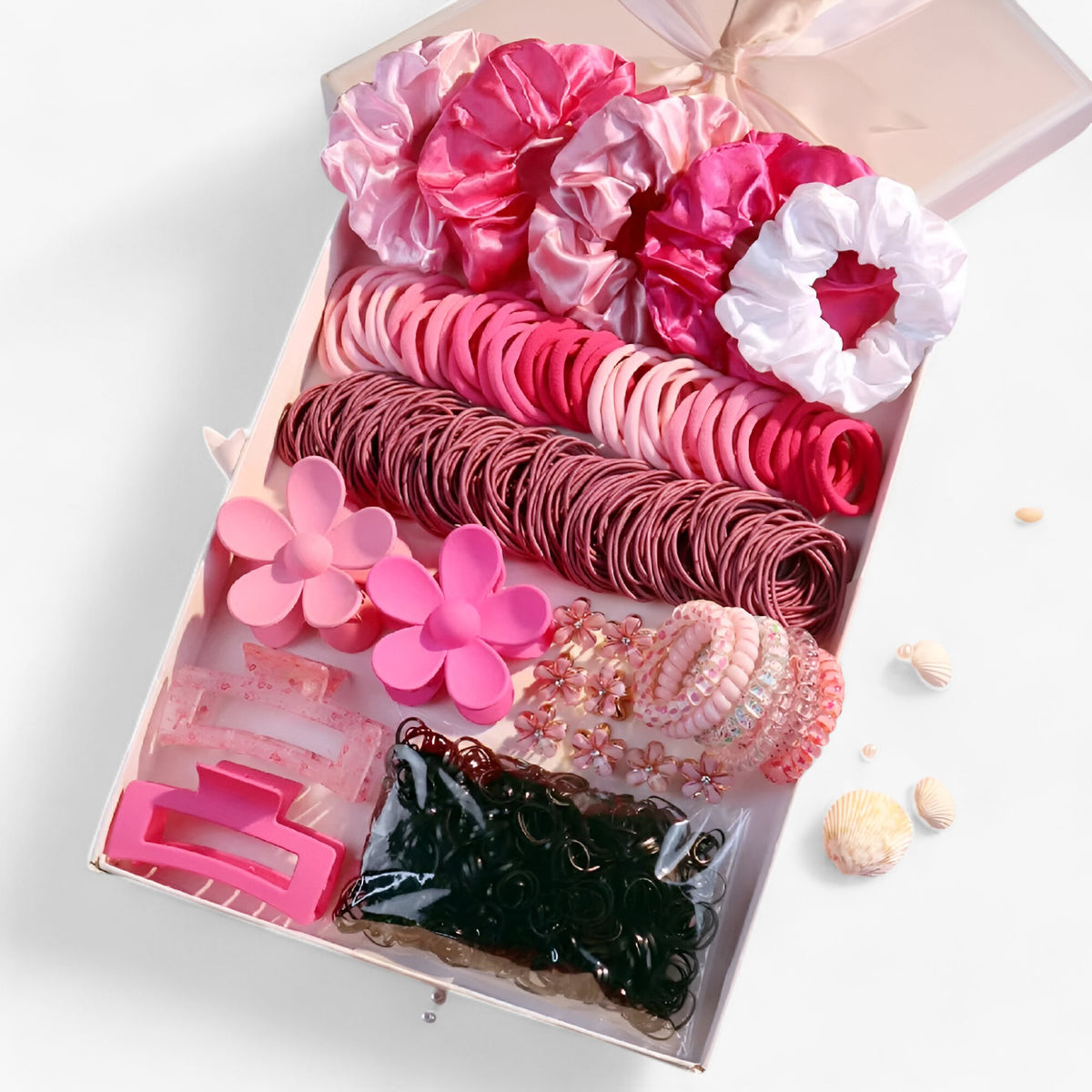 accessories : Fleur | Modieuze Roze Haaraccessoire Set in van Pantinoshop