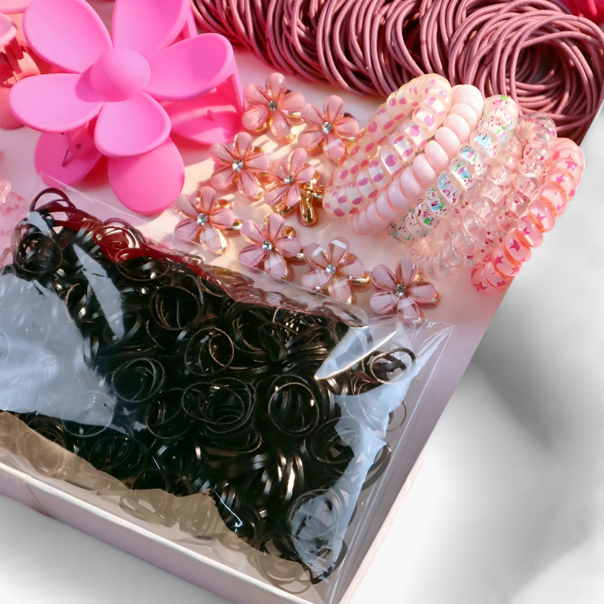 accessories : Fleur | Modieuze Roze Haaraccessoire Set in van Pantinoshop