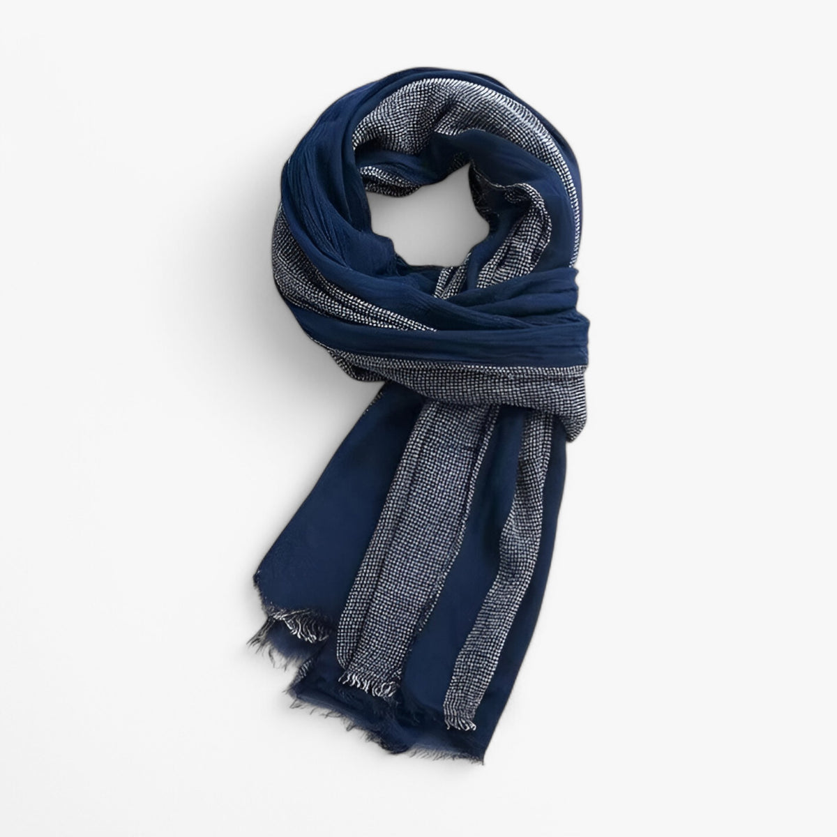 accessories : Moon Madrid™ – Whittier Luxe Sjaal voor Stijl en Warmte in Blauw 80x190cm van Pantinoshop