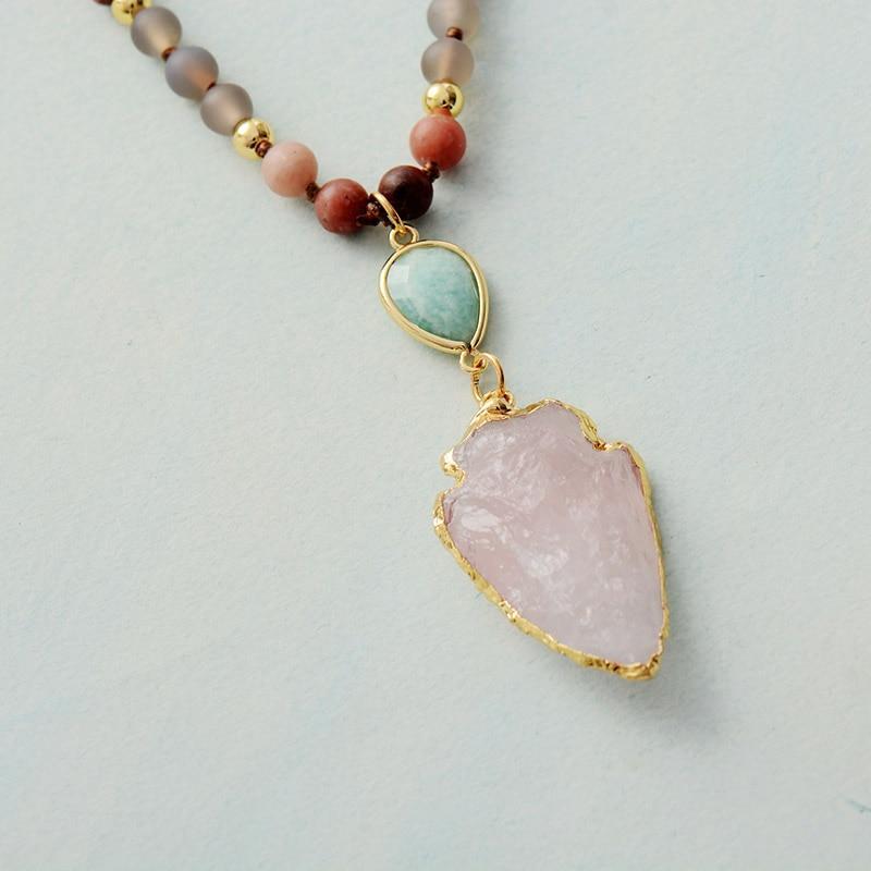 accessories : HealingWithin Beschermingsketting van Rozenkwarts Amazoniet en Jaspis in van Pantino