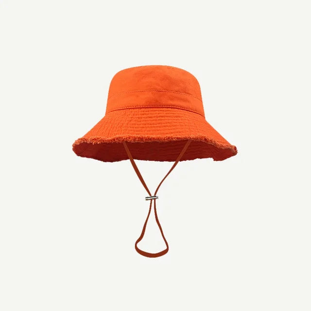 accessories : Bucket Hat in Oranje 54-58cm van Pantino