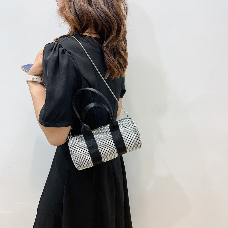 bags : Nina - Barrel Bag verfraaid met strass steentjes in van Pantino