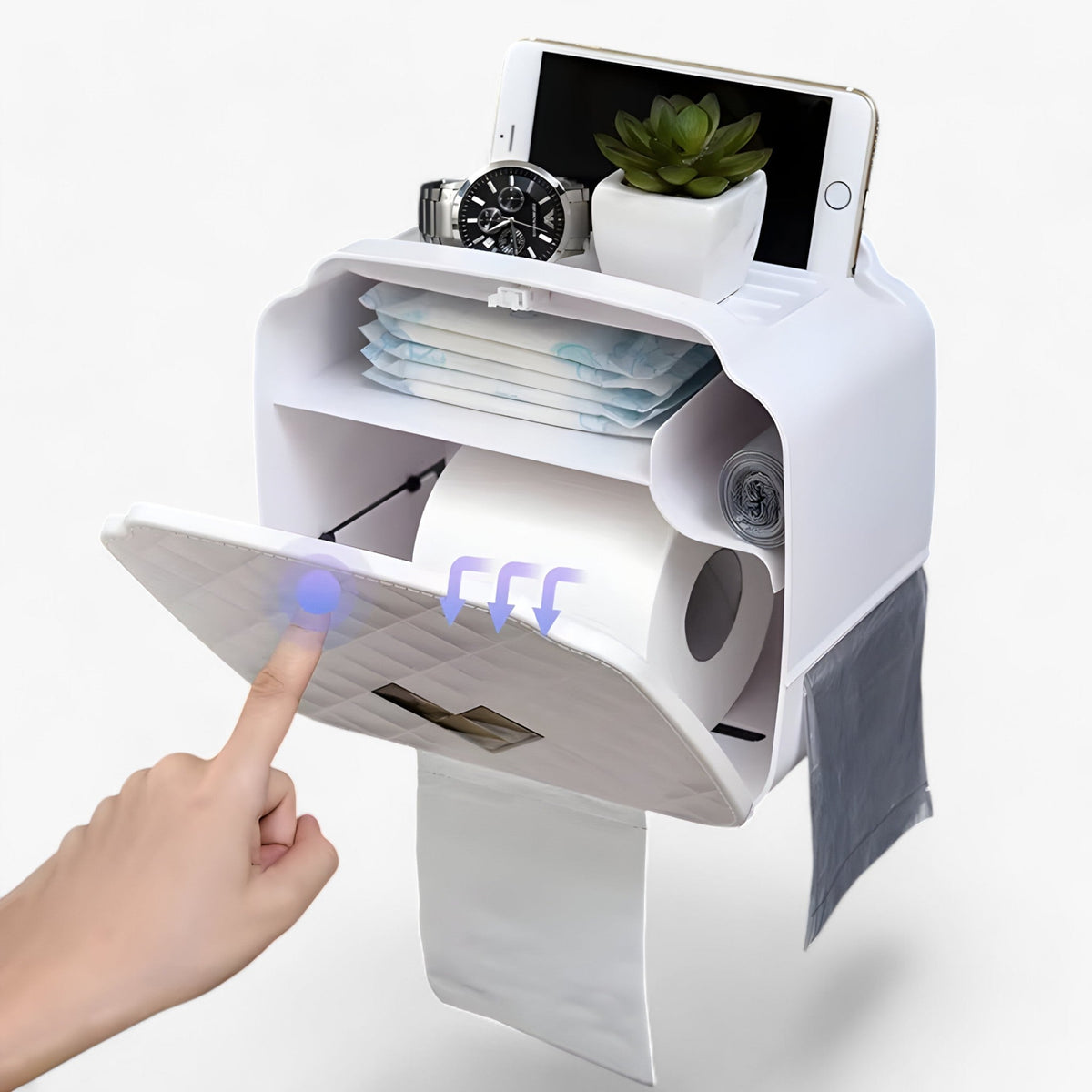 home & garden : Toilettenpapierhouder | Waterdichte dispenser - Opbergoplossing voor de badkamer in van Pantinoshop