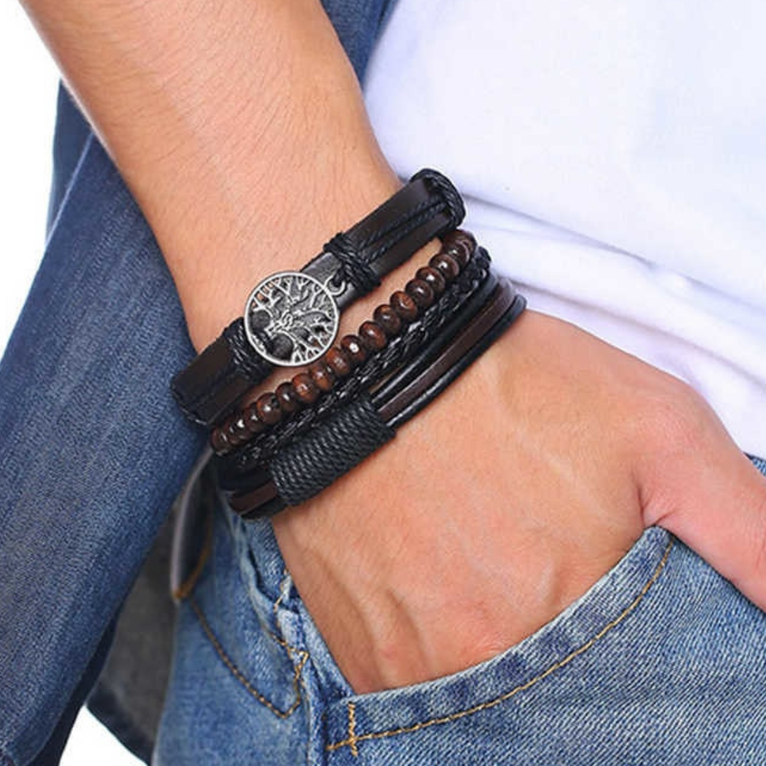 accessories : KNOX Vintage Levensboom Armband (4-in-1) in van Pantino