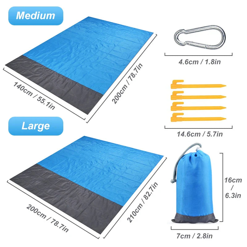 outdoor equipment : Towey - Waterdichte strandmat, draagbare picknickmat voor buiten in van Pantino