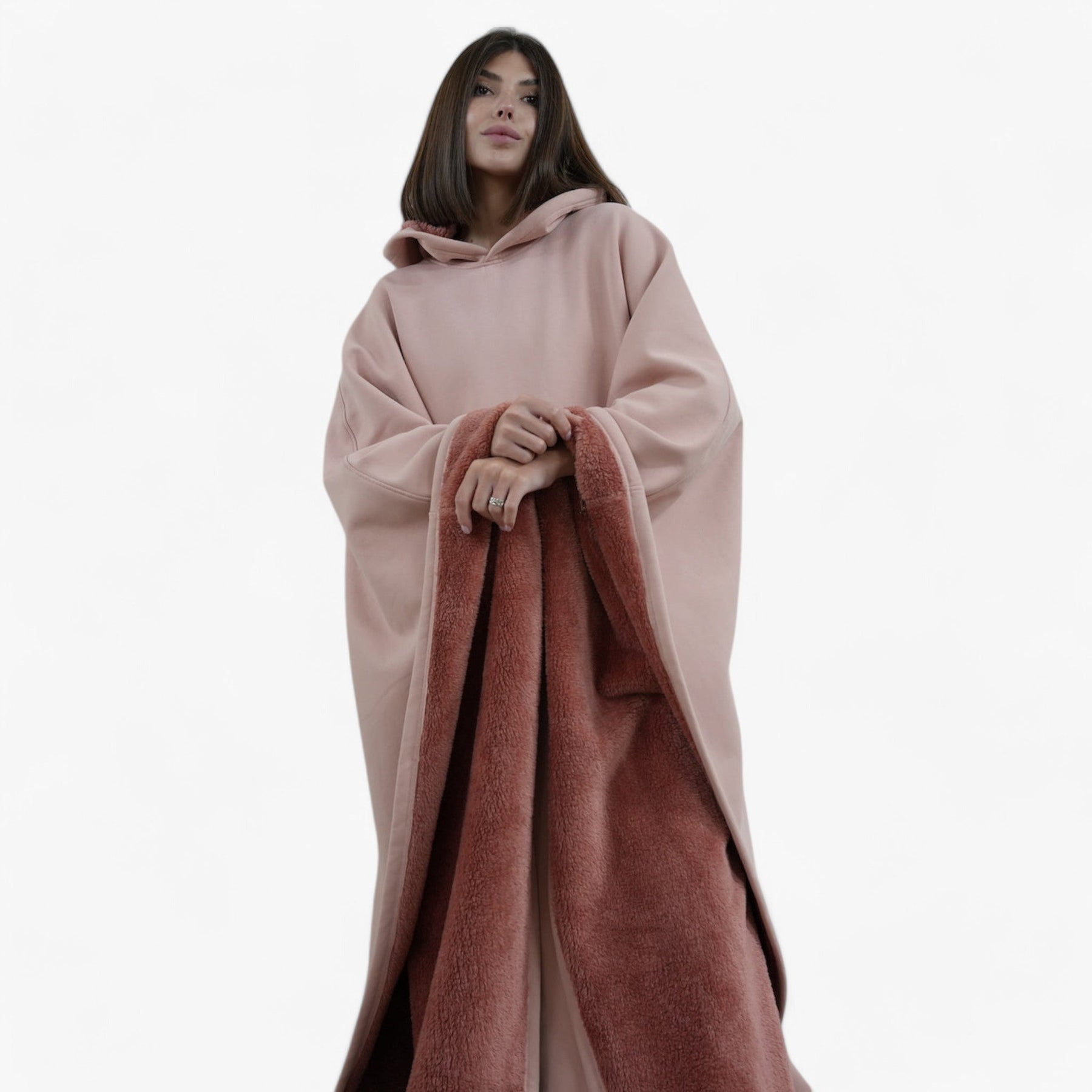 Lizett | Fleece Poncho met capuchon - Ultiem comfort en stijl- €25 : Lizett | Fleece Poncho met capuchon - Ultiem comfort en stijl in van Pantinoshop