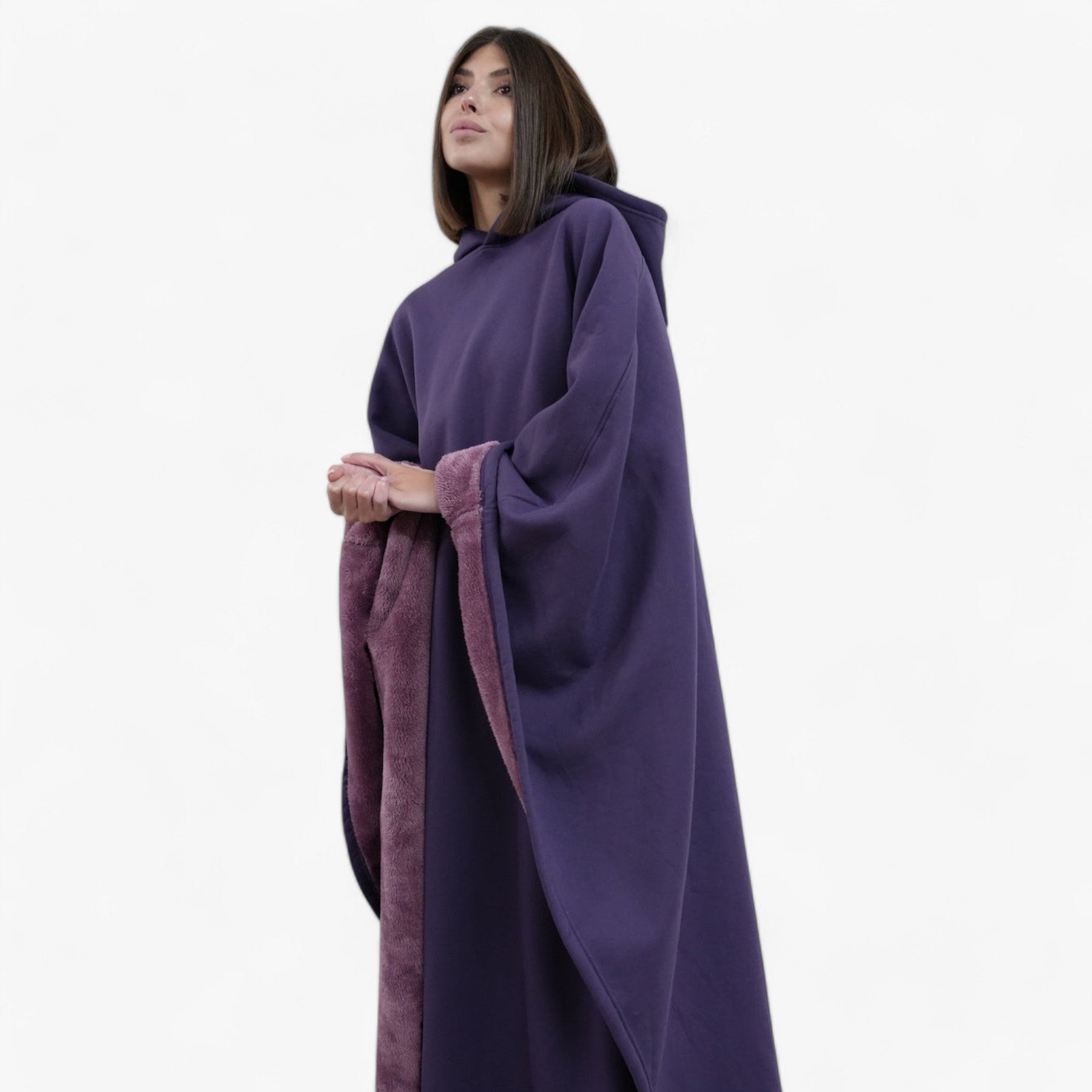 Lizett | Fleece Poncho met capuchon - Ultiem comfort en stijl- €25 : Lizett | Fleece Poncho met capuchon - Ultiem comfort en stijl in van Pantinoshop