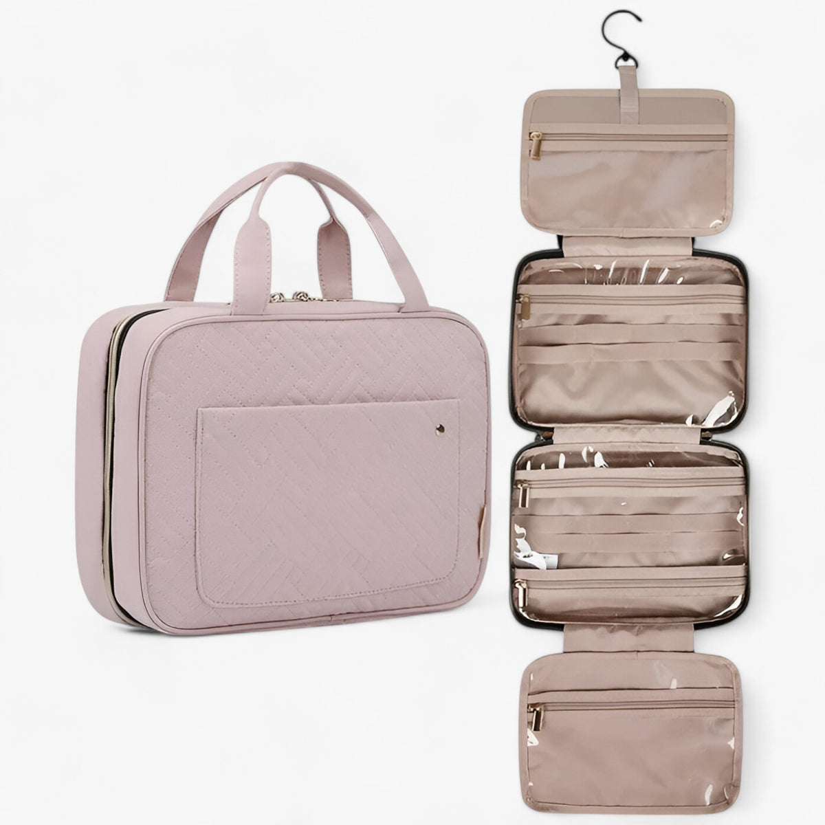 bags : Toilettas - overal georganiseerd blijven in Roze van Pantino