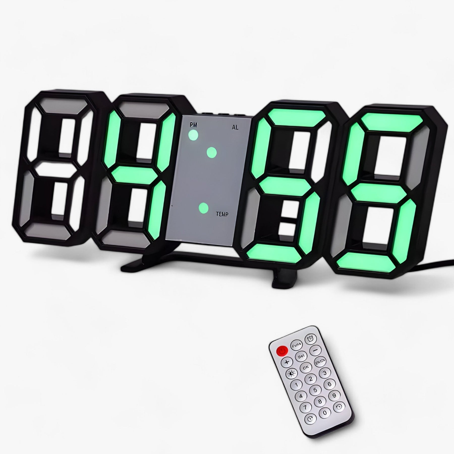 other : NordiClock | Wecker en digitale klok - Multifunctionele elektronische weergave in R zwart groen van Pantinoshop