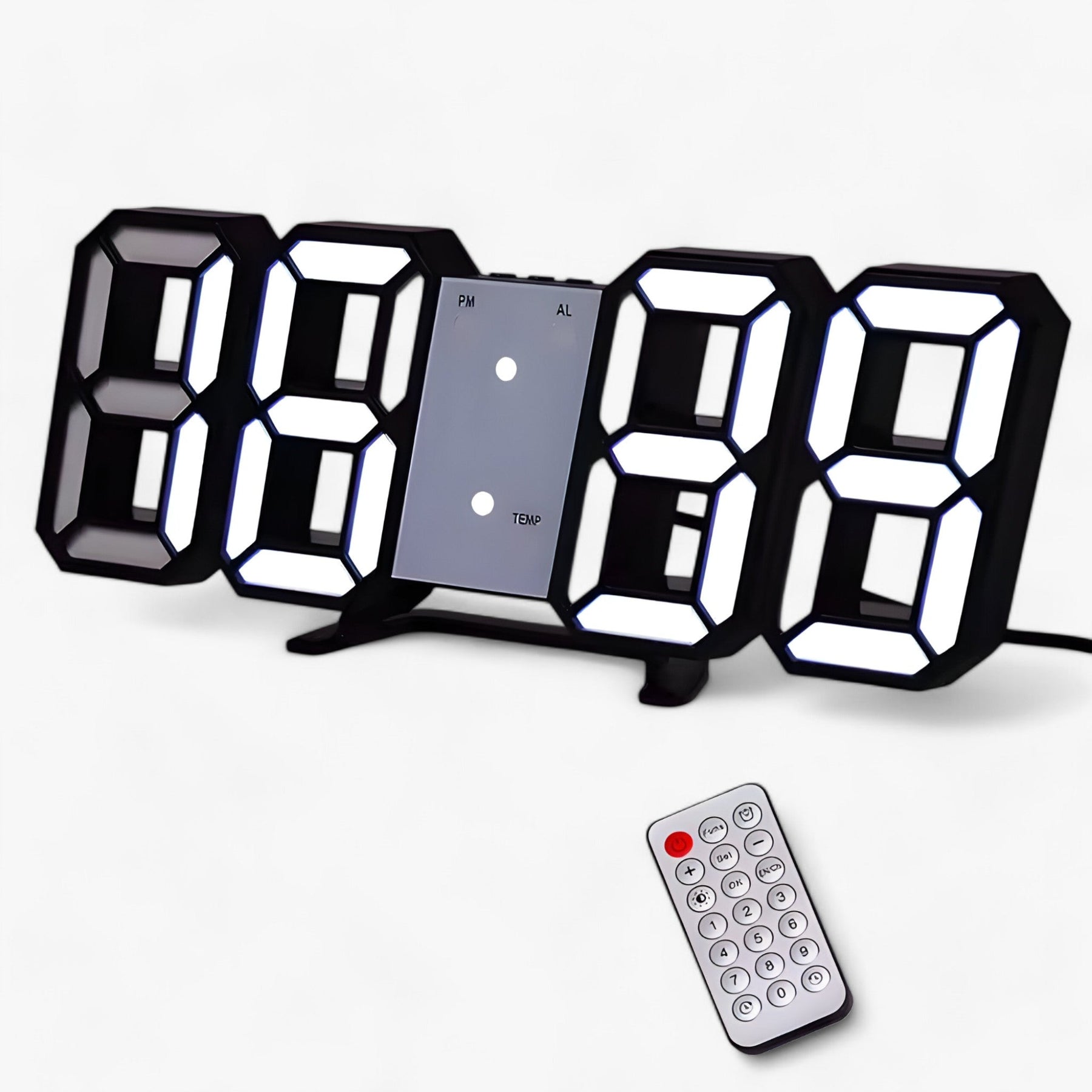 other : NordiClock | Wecker en digitale klok - Multifunctionele elektronische weergave in R zwart wit van Pantinoshop
