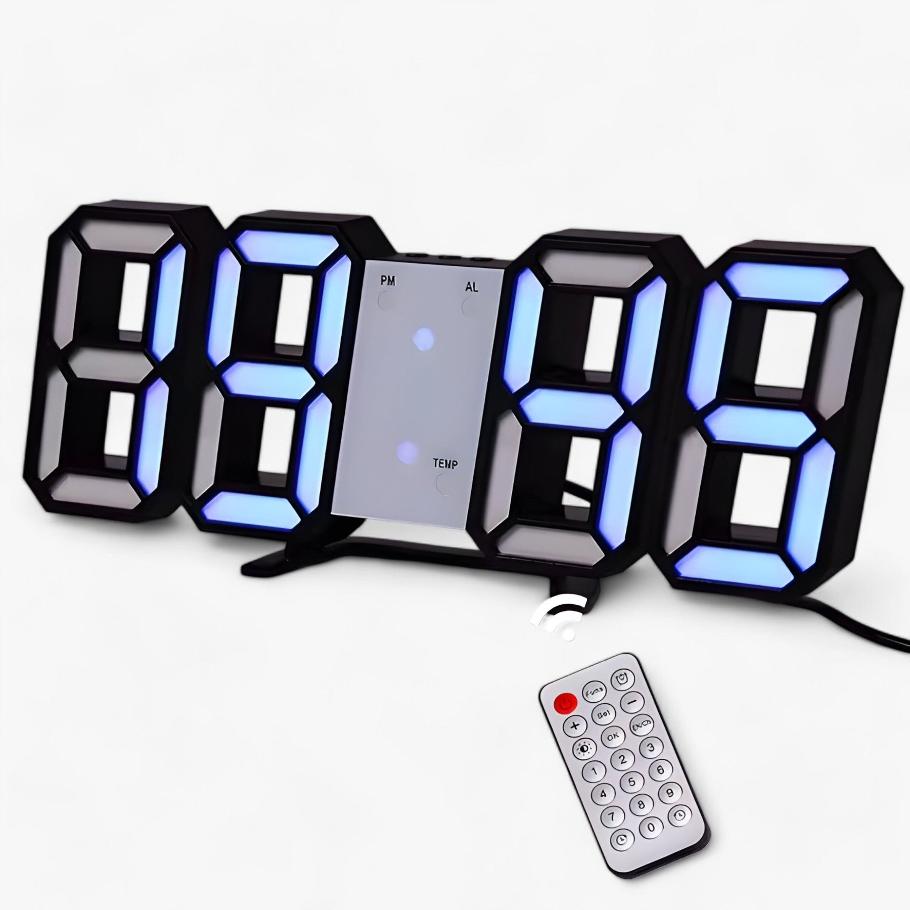 other : NordiClock | Wecker en digitale klok - Multifunctionele elektronische weergave in R zwart blauw van Pantinoshop