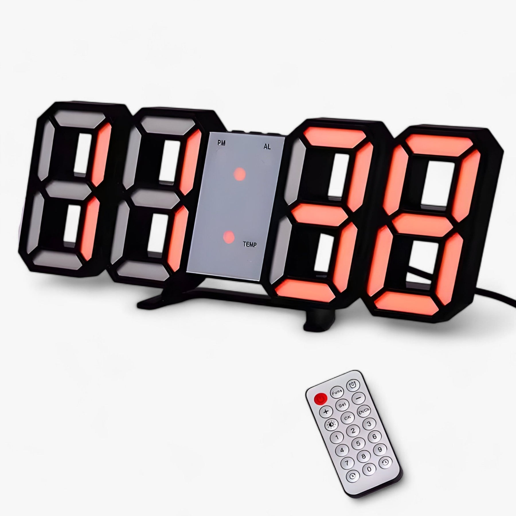 other : NordiClock | Wecker en digitale klok - Multifunctionele elektronische weergave in R zwart oranje van Pantinoshop