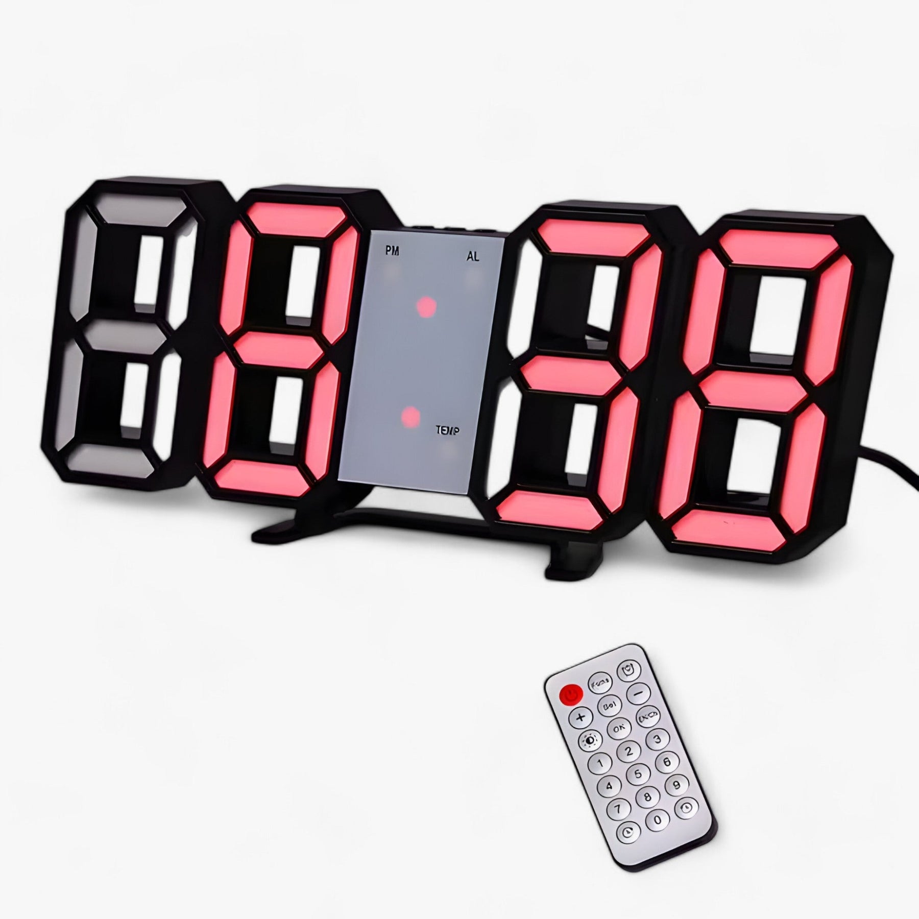 other : NordiClock | Wecker en digitale klok - Multifunctionele elektronische weergave in R zwart rood van Pantinoshop