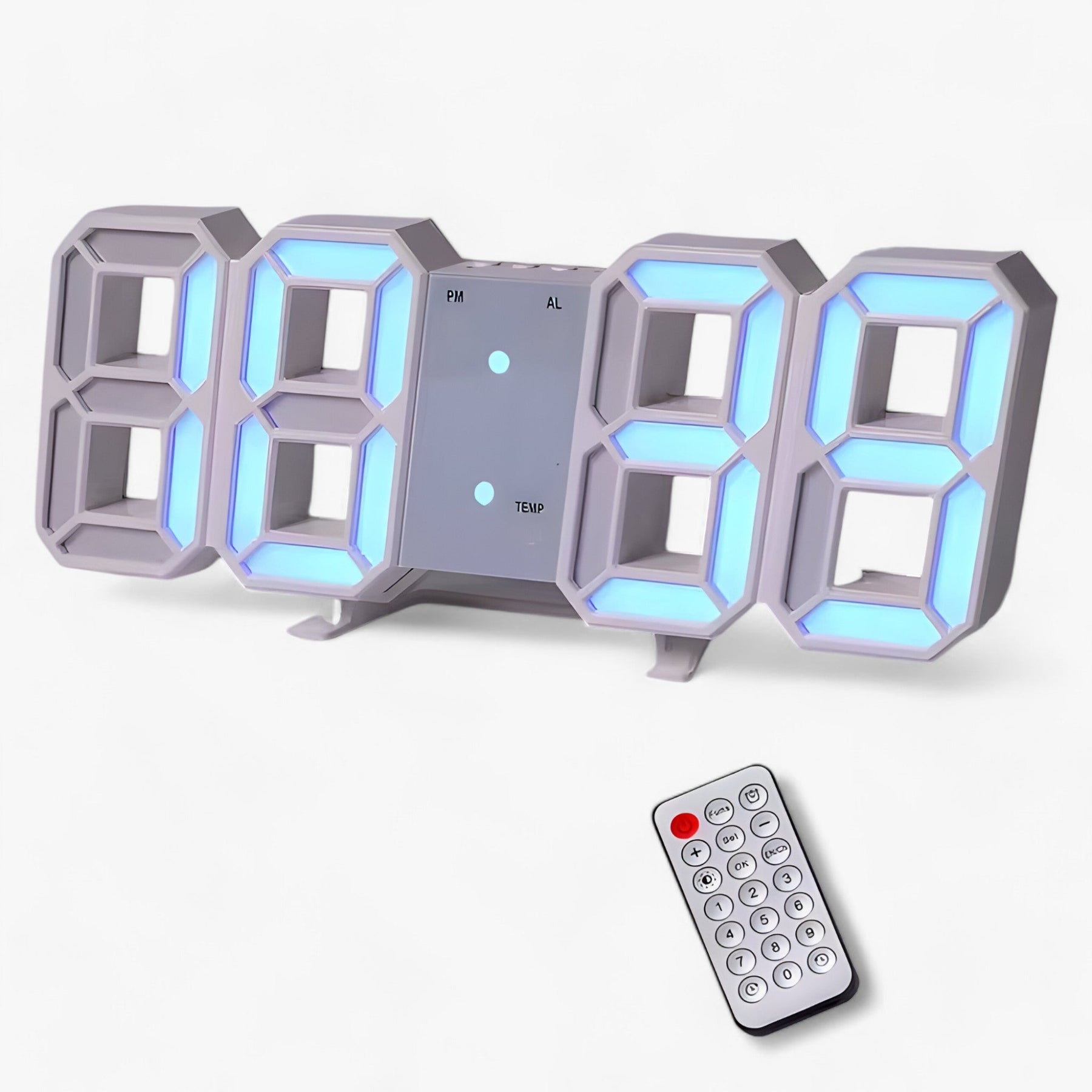 other : NordiClock | Wecker en digitale klok - Multifunctionele elektronische weergave in R wit blauw van Pantinoshop