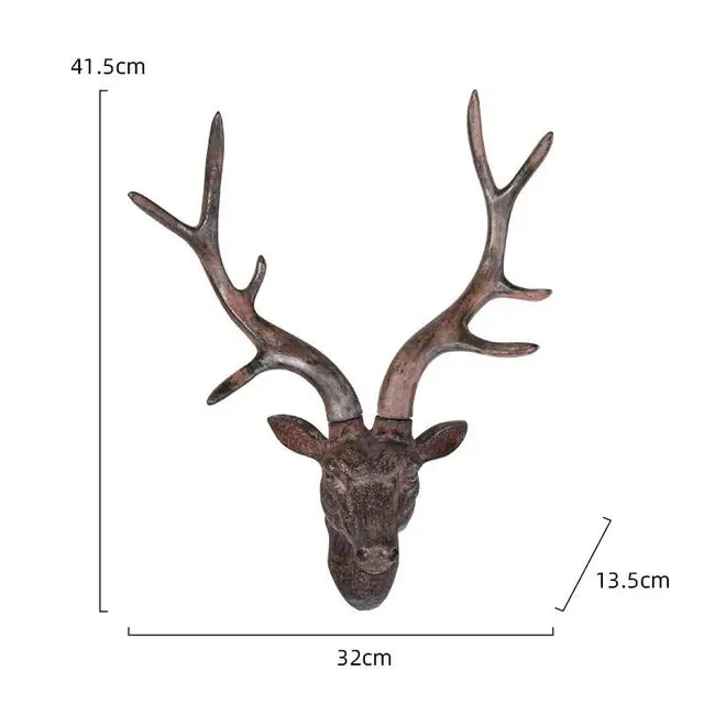 home & garden : RusticReindeer - Gewei Wanddecoratie in Bruin van Pantino