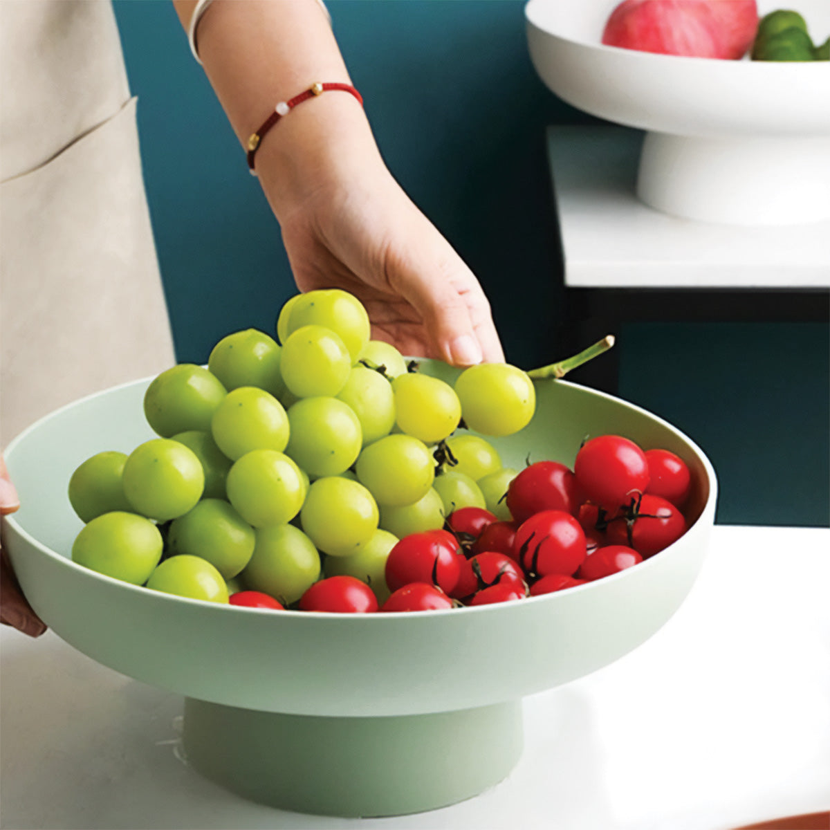 Chique en ronde fruitmand | Elegante en stevige opslag voor uw verse favorieten- €25 : Chique en ronde fruitmand | Elegante en stevige opslag voor uw verse favorieten in van Pantinoshop