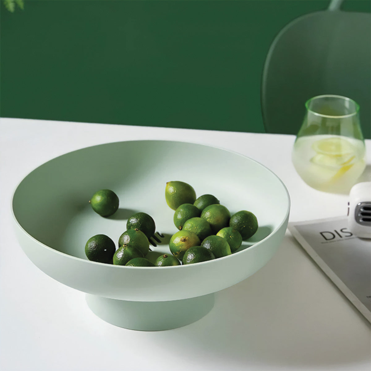 Chique en ronde fruitmand | Elegante en stevige opslag voor uw verse favorieten- €25 : Chique en ronde fruitmand | Elegante en stevige opslag voor uw verse favorieten in Groen van Pantinoshop