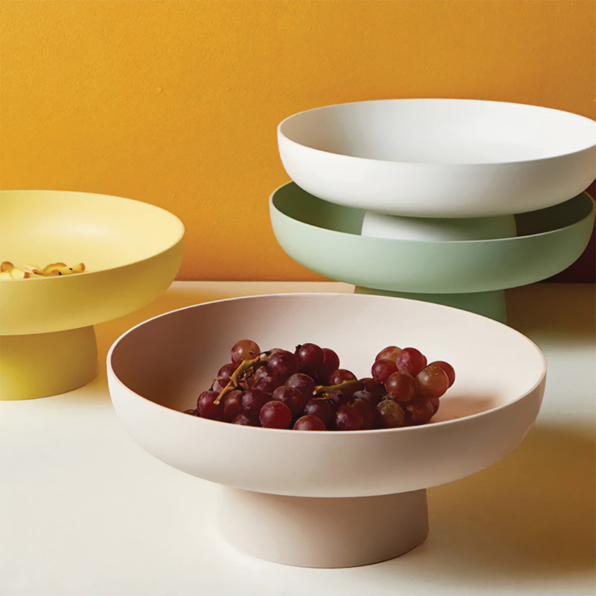 Chique en ronde fruitmand | Elegante en stevige opslag voor uw verse favorieten- €25 : Chique en ronde fruitmand | Elegante en stevige opslag voor uw verse favorieten in Roze van Pantinoshop