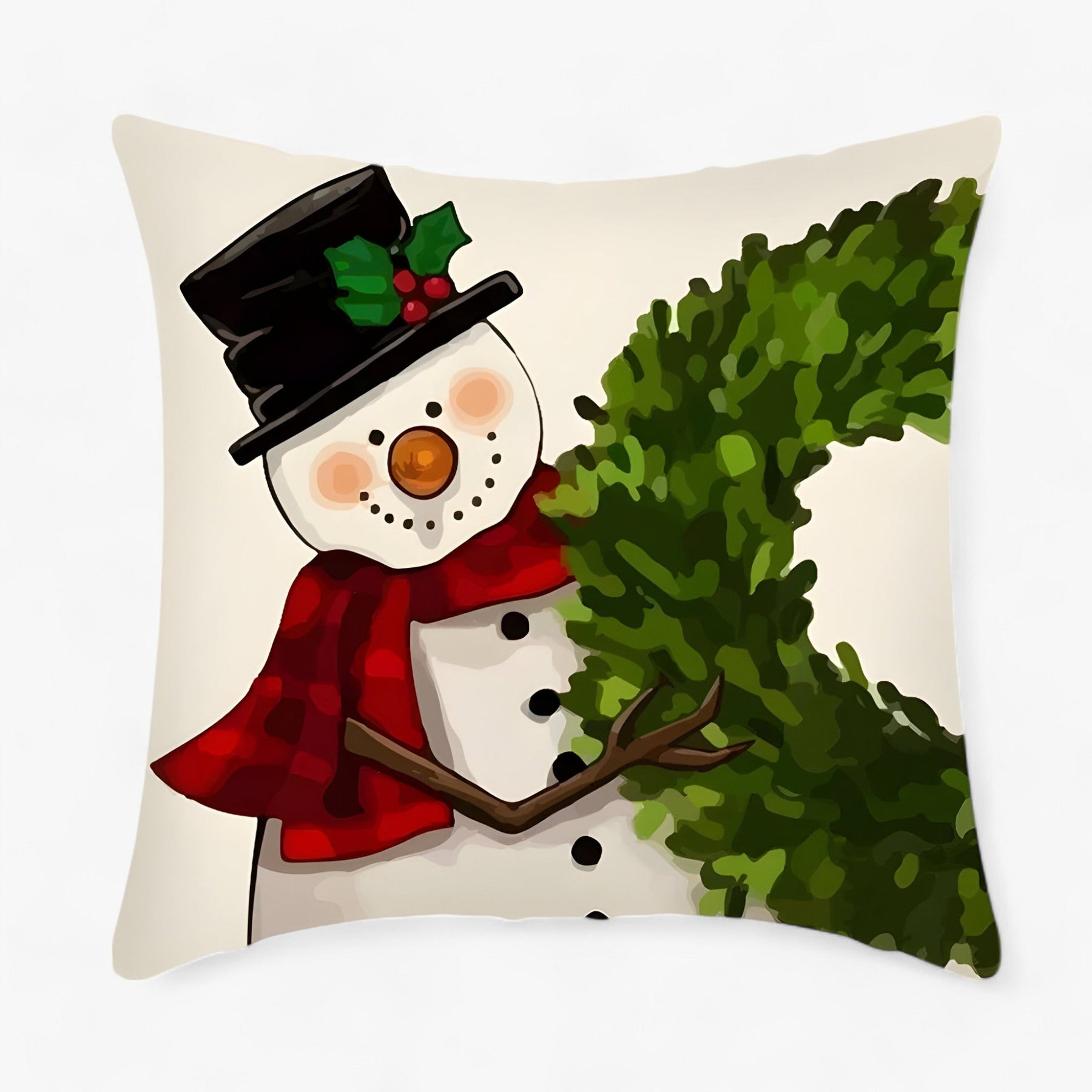 home & garden : Frosty | Housse de Coussin en Lin de Noël - Décor Festif et Confortable pour la Maison in 16 van Pantinoshop