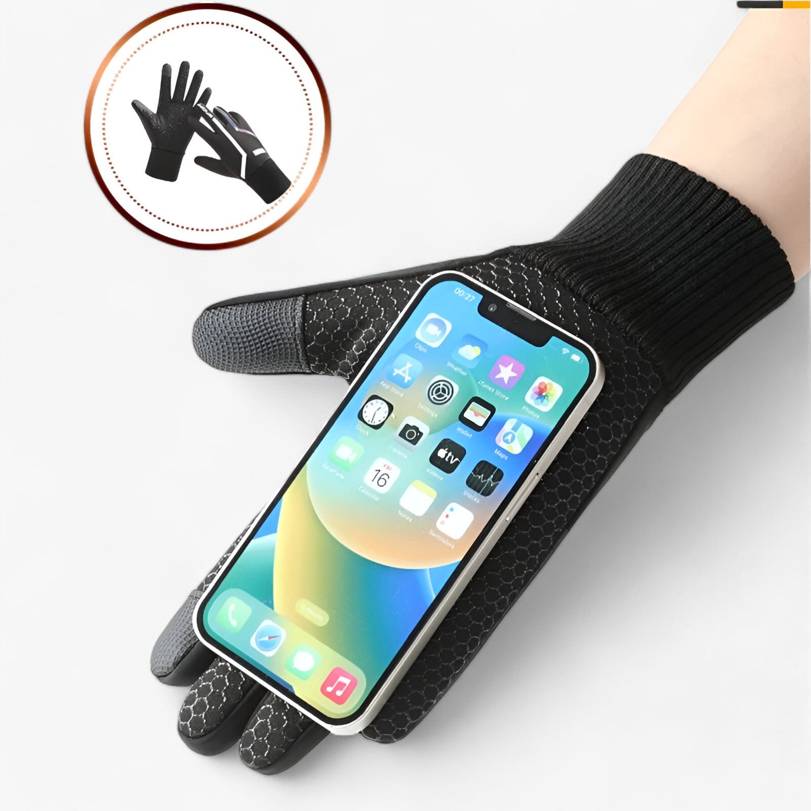 men's fashion : Von | Warme Winterhandschoenen - met Reflectie en Touchscreen in van Pantinoshop