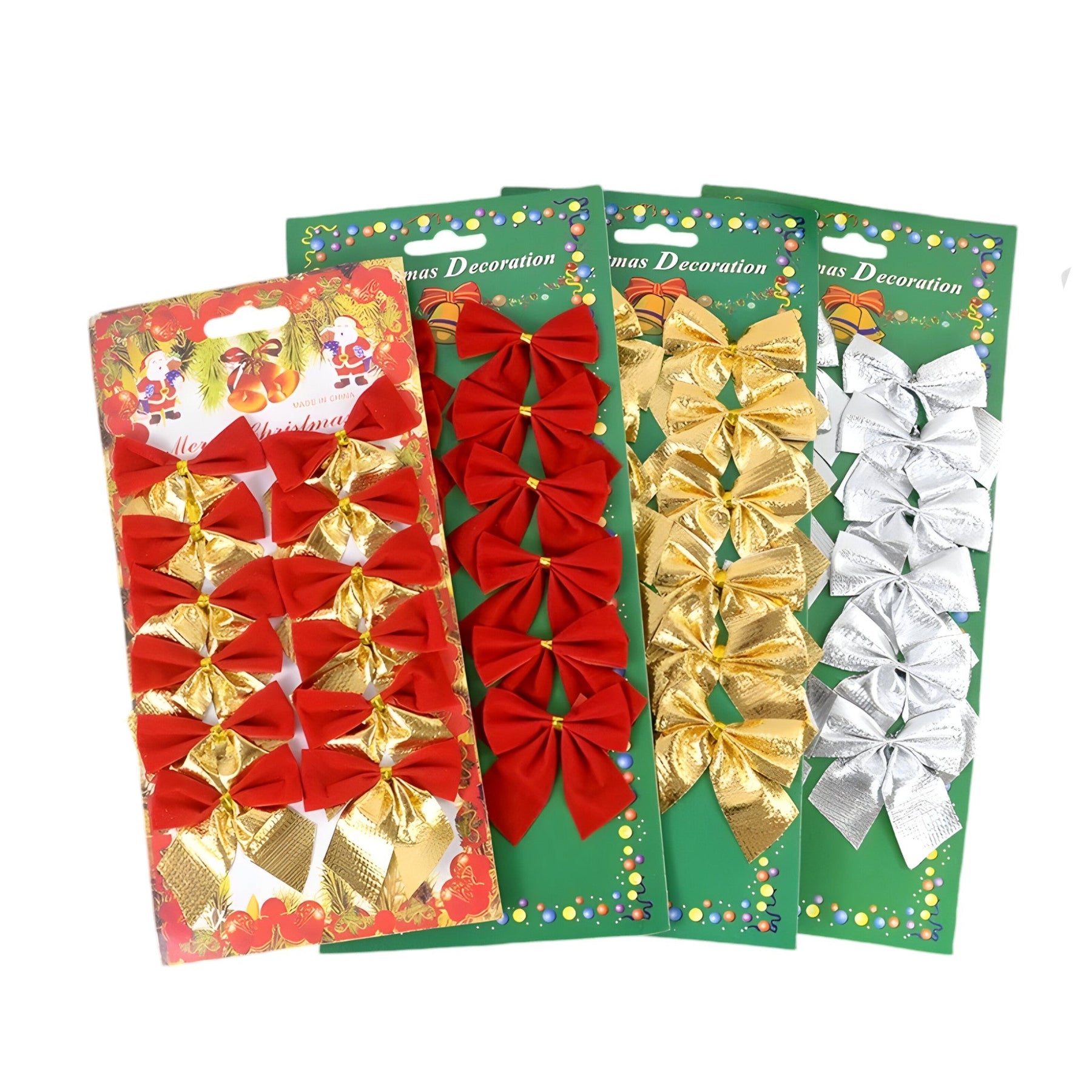 home & garden : Kerstdecoratie | Mini Pendentifs Rode en Gouden Strikken - Perfect voor DIY en Cadeauversiering in van Pantinoshop