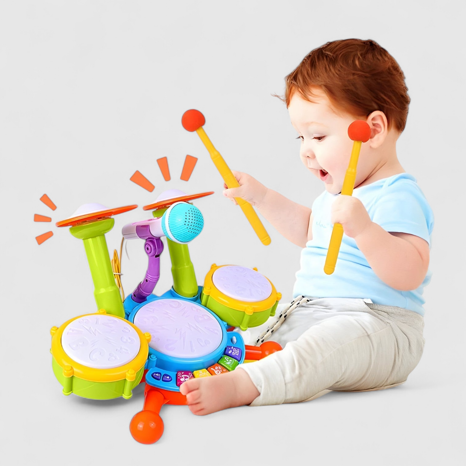 other : Kayden | Educatief Drumstel voor Kleuters - Muziek & Plezier in Een in van Pantinoshop