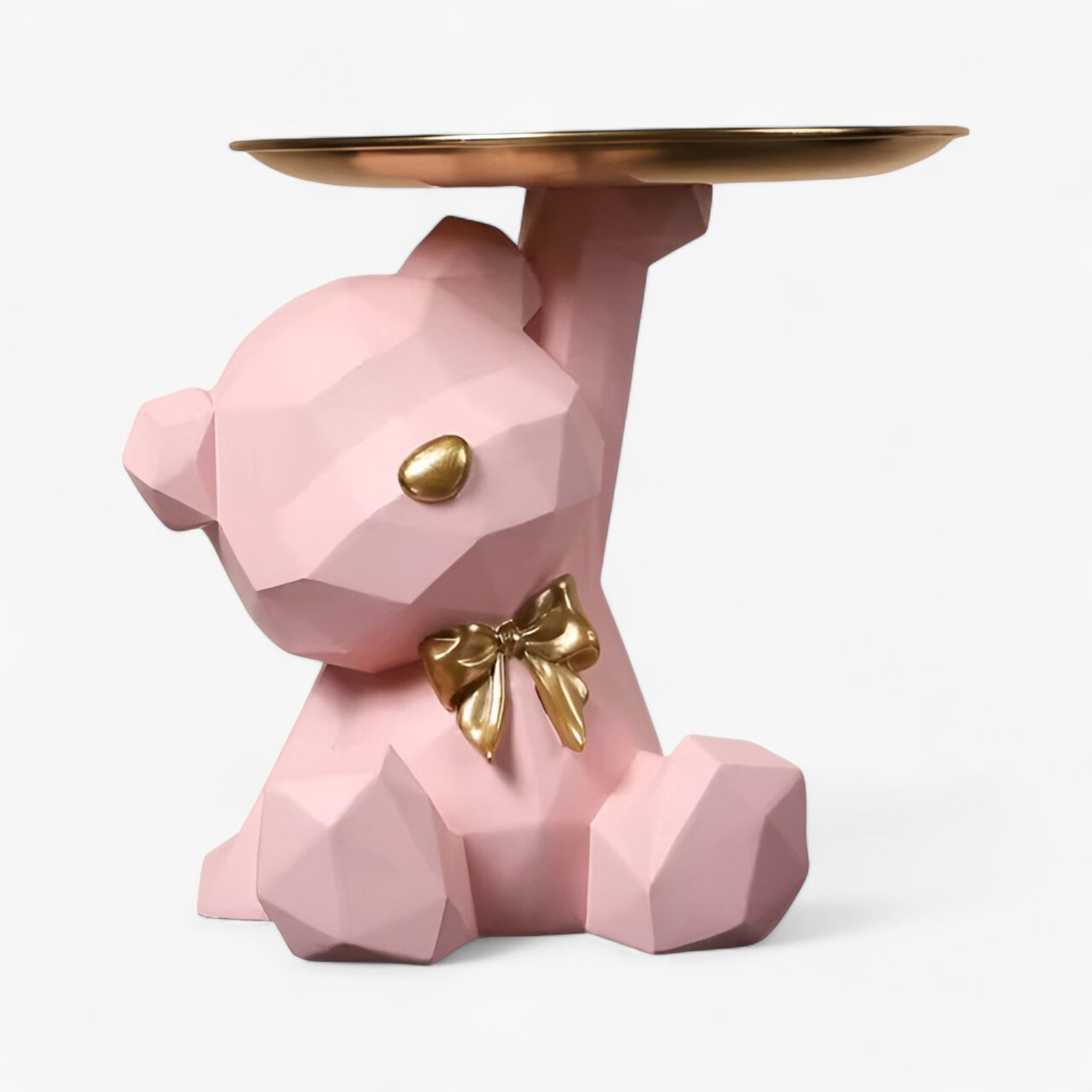 accessories : Finn | Geometrische Beer Sleutelhanger Decor in Roze van Pantinoshop