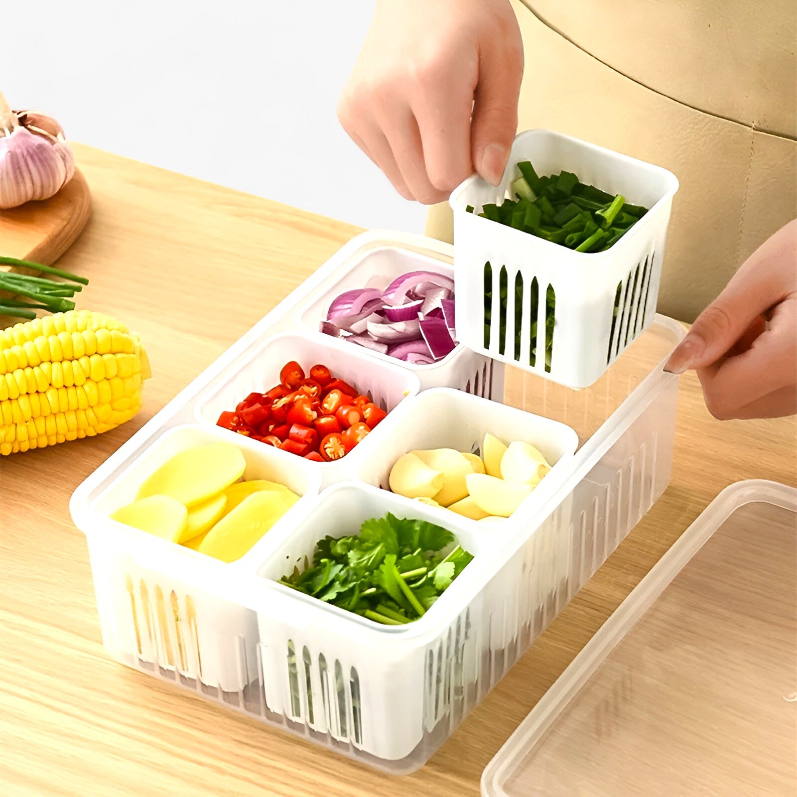 home & garden : Emma | FreshBox Transparante Organizer voor Verse Producten in van Pantinoshop