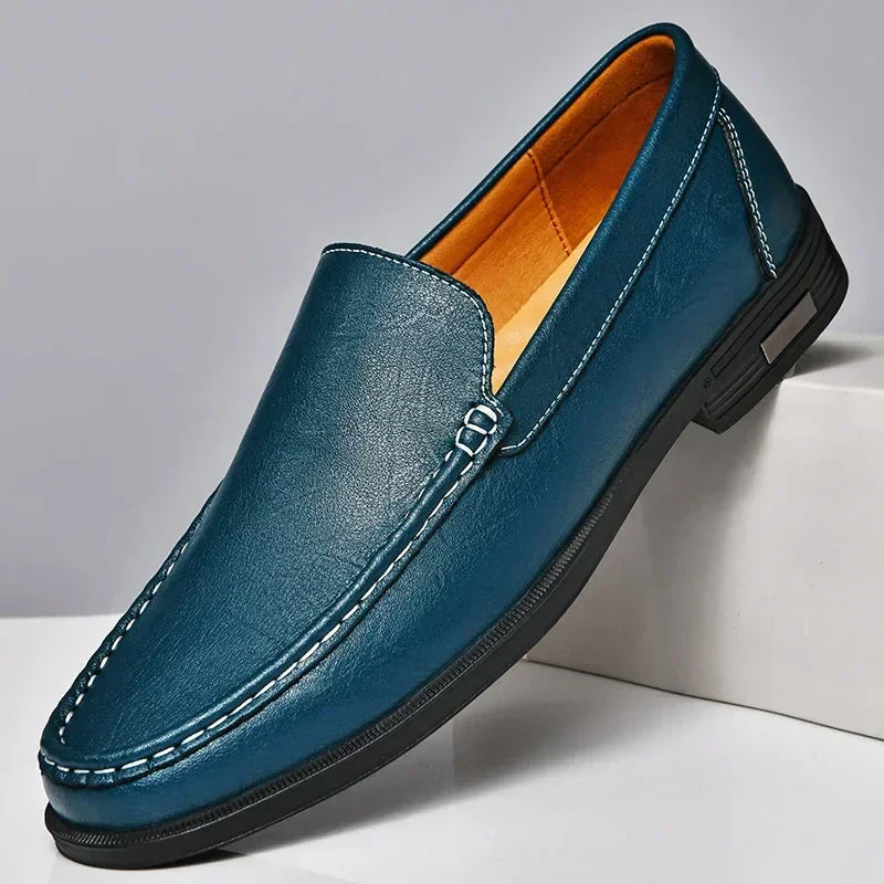 men's fashion : Luxor™ | Stijlvolle loafers voor heren in Blauw van Pantino