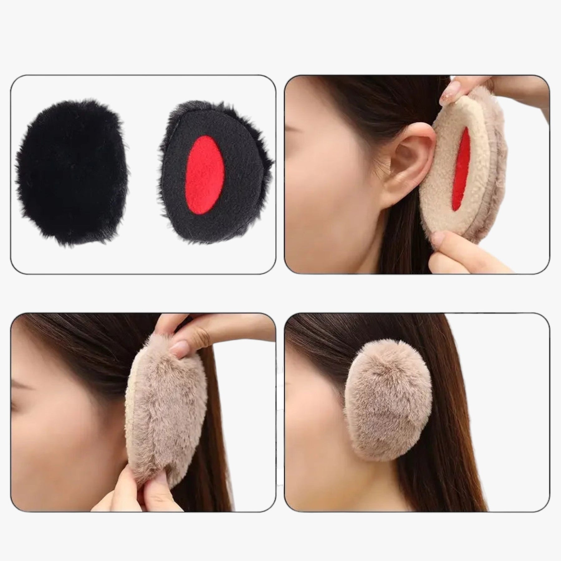 accessories : Millie | Fleece oorbeschermers zonder band - Ultieme winterwarmte in van Pantino