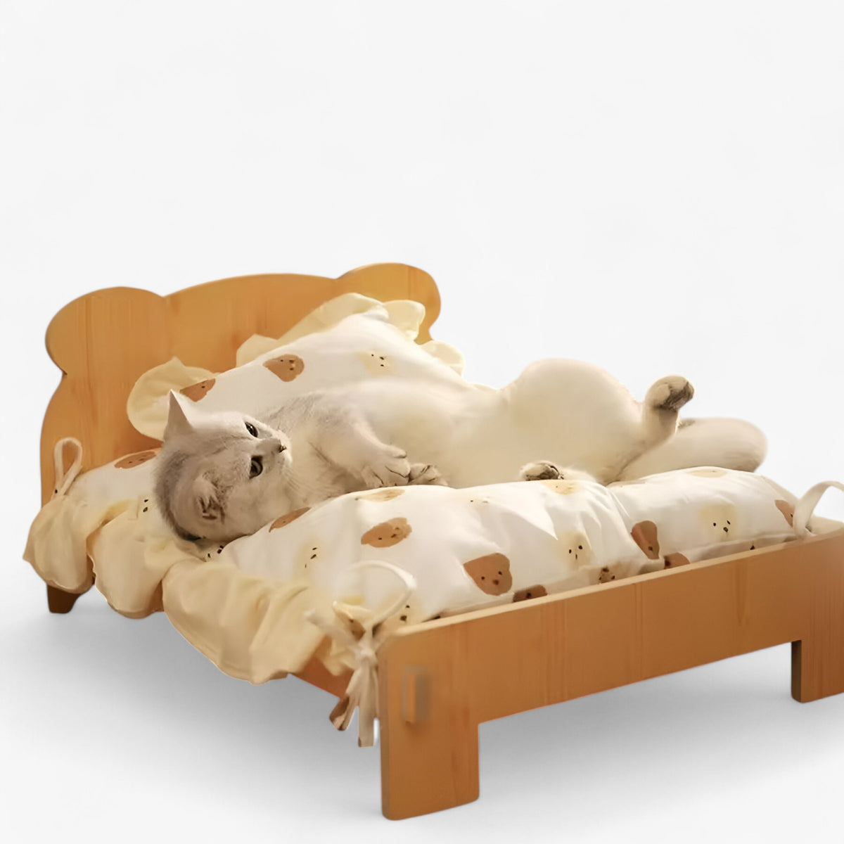 pets : LuxuKat | Massief Houten Kattenbed – Duurzaam, Comfortabel & Stijlvol in van Pantinoshop