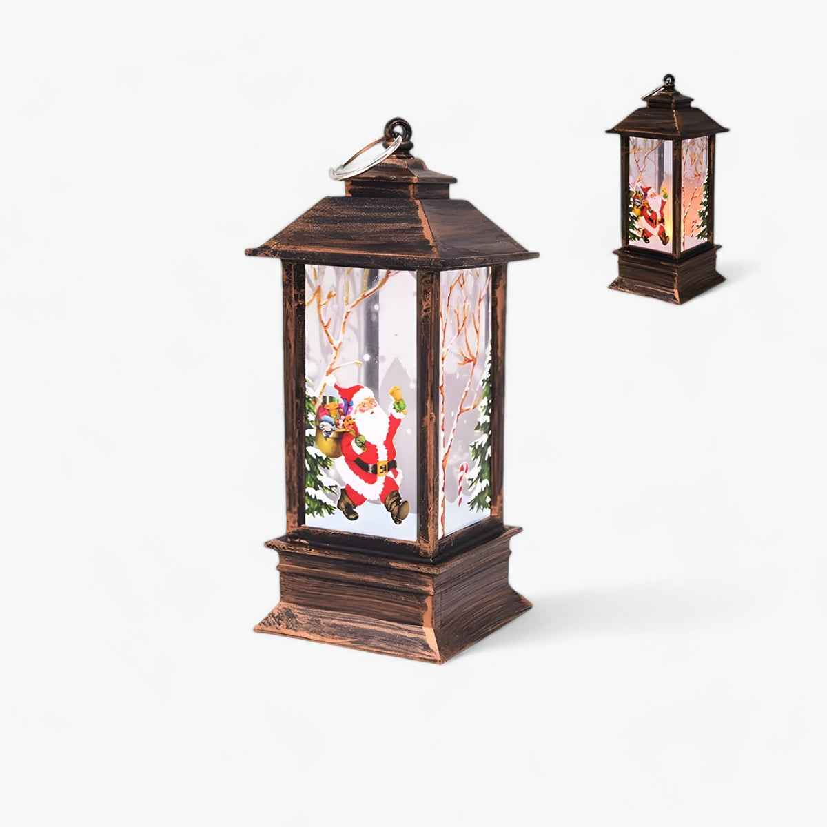 home & garden : Cristy | Sneeuwman Kerstman Verlichte Lantaarn - Feestelijk Boomornament en Woondecoratie in A van Pantino