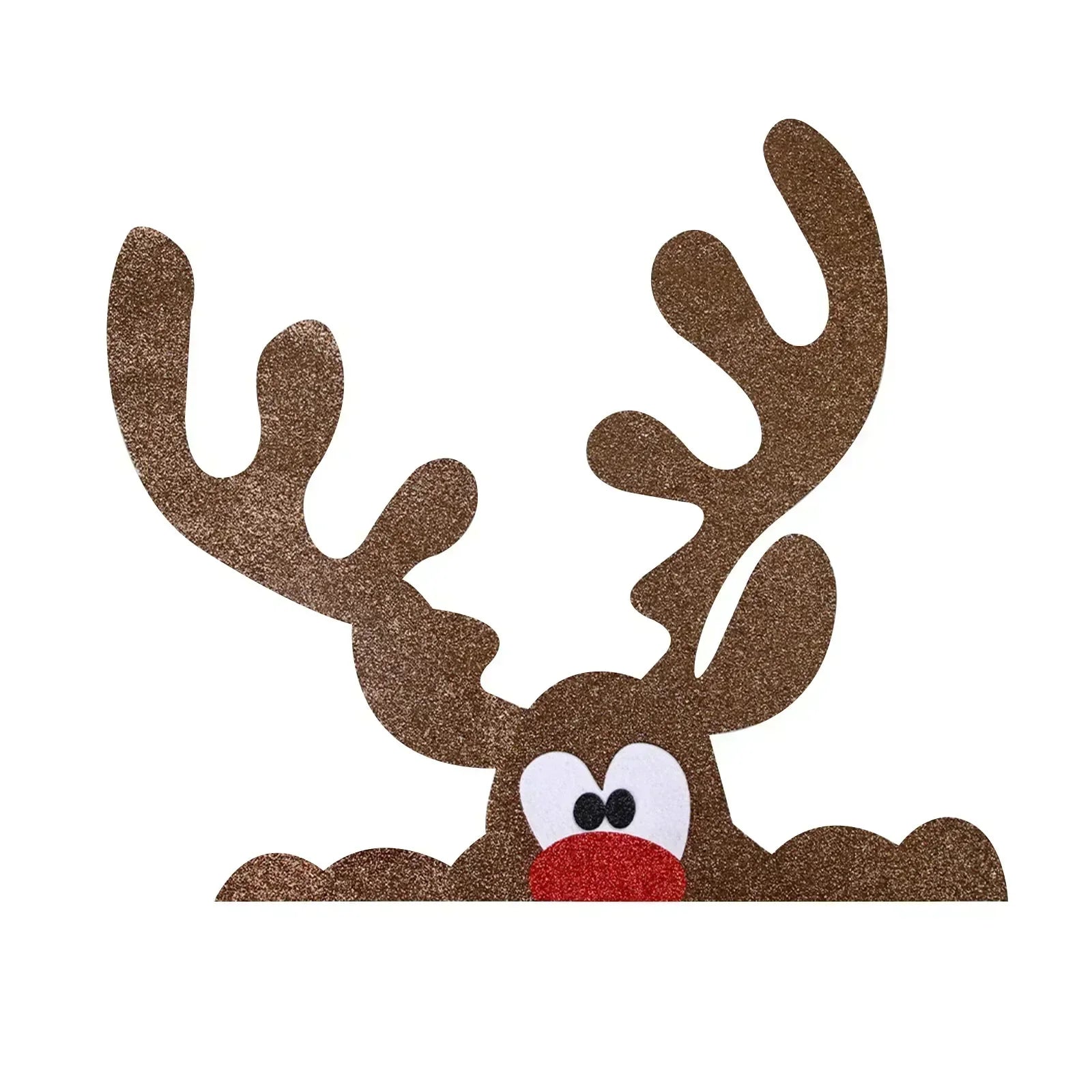home & garden : Fristy | Kerstviltstickers voor deuren en ramen - Feestelijke decoratie voor thuis in Hoorns van Pantino