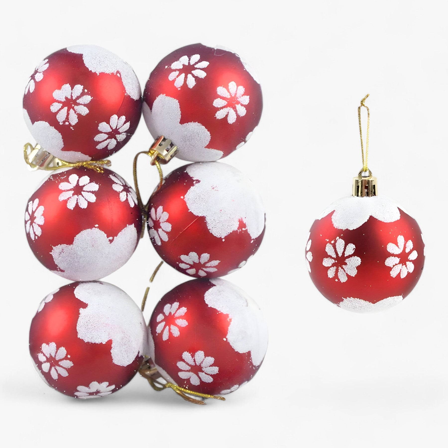 home & garden : Kerstmis | 6 stuks kerstballen - ideale decoratie voor de boom in G 6cm van Pantinoshop
