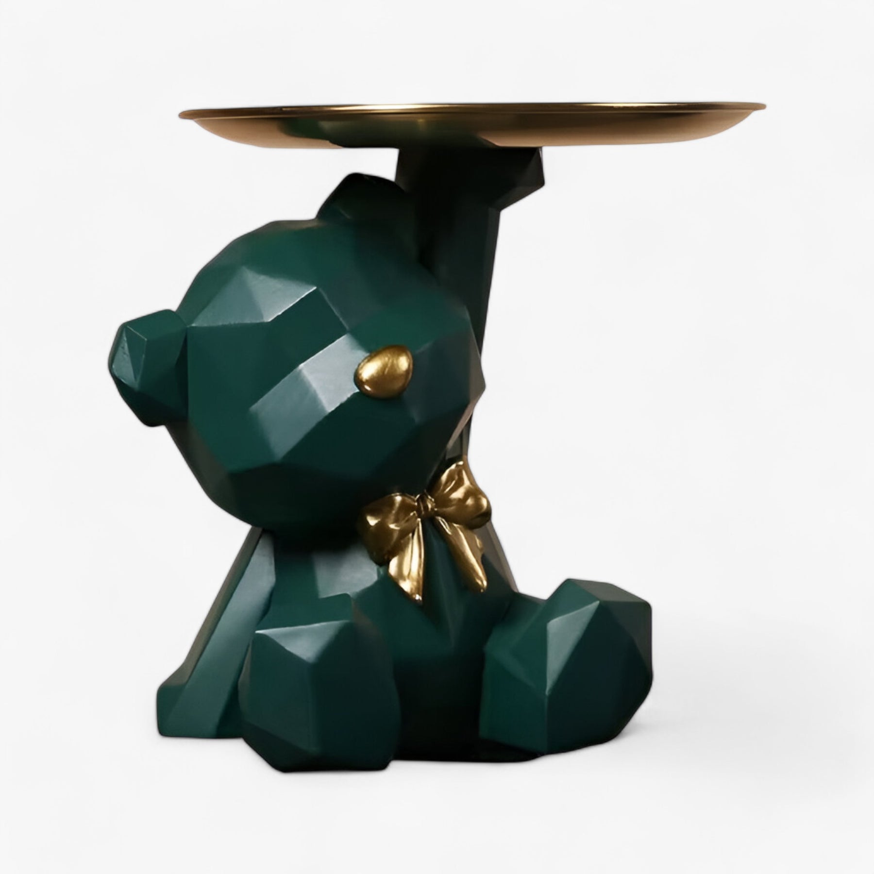 accessories : Finn | Geometrische Beer Sleutelhanger Decor in Donkergroen van Pantinoshop
