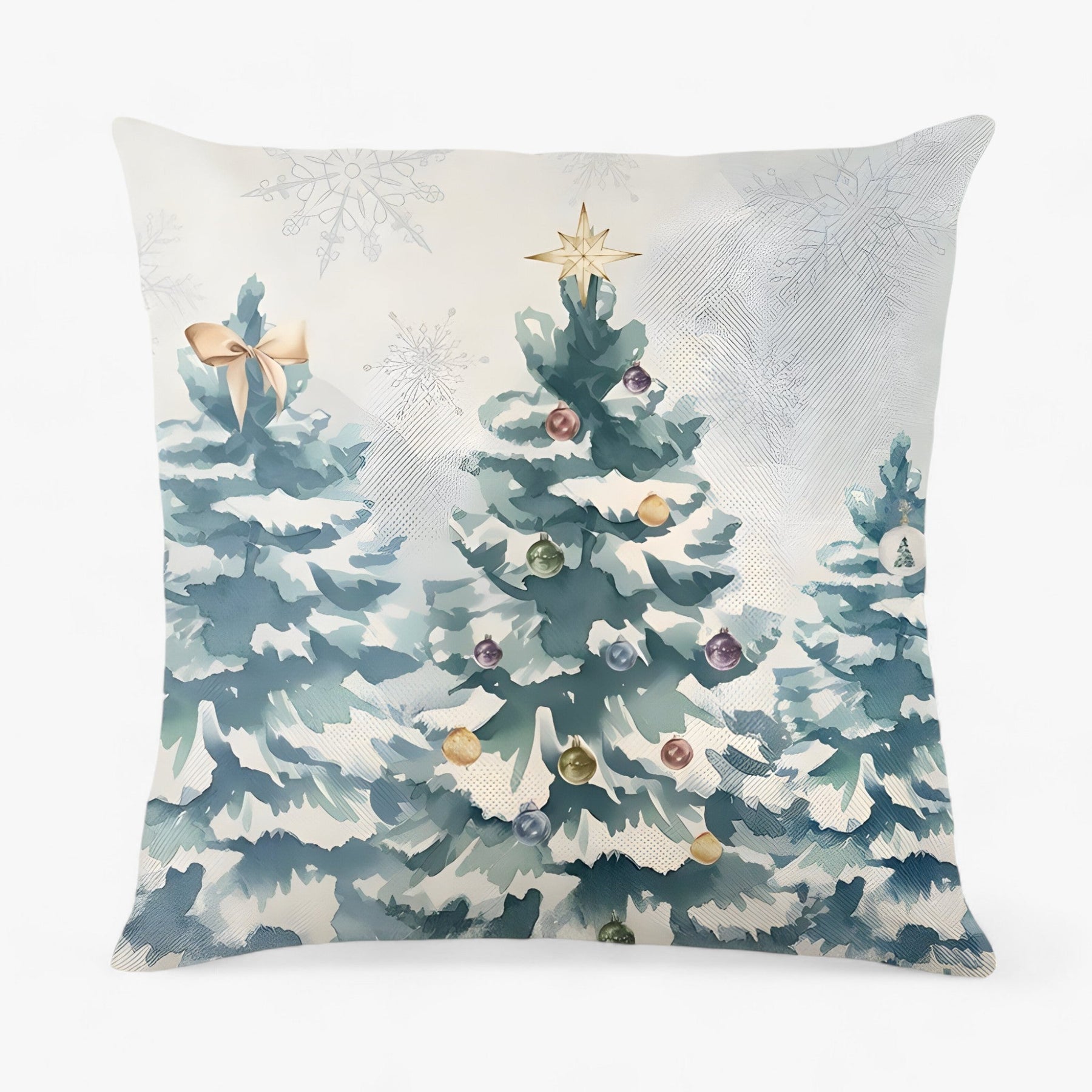 home & garden : Frosty | Housse de Coussin en Lin de Noël - Décor Festif et Confortable pour la Maison in 19 van Pantinoshop