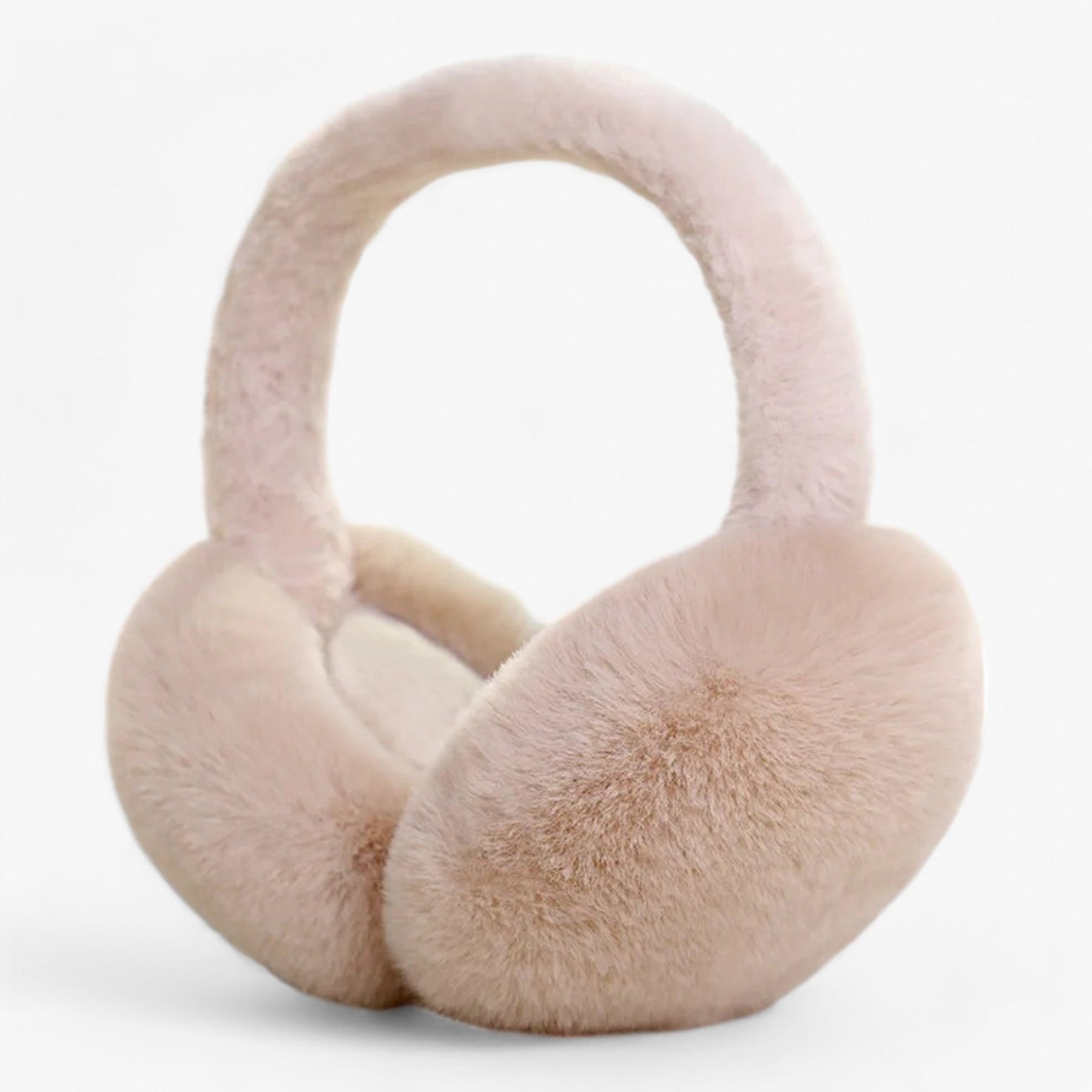 accessories : Mila | Zachte pluche oordopjes - Bescherming tegen de kou in Kaki van Pantino