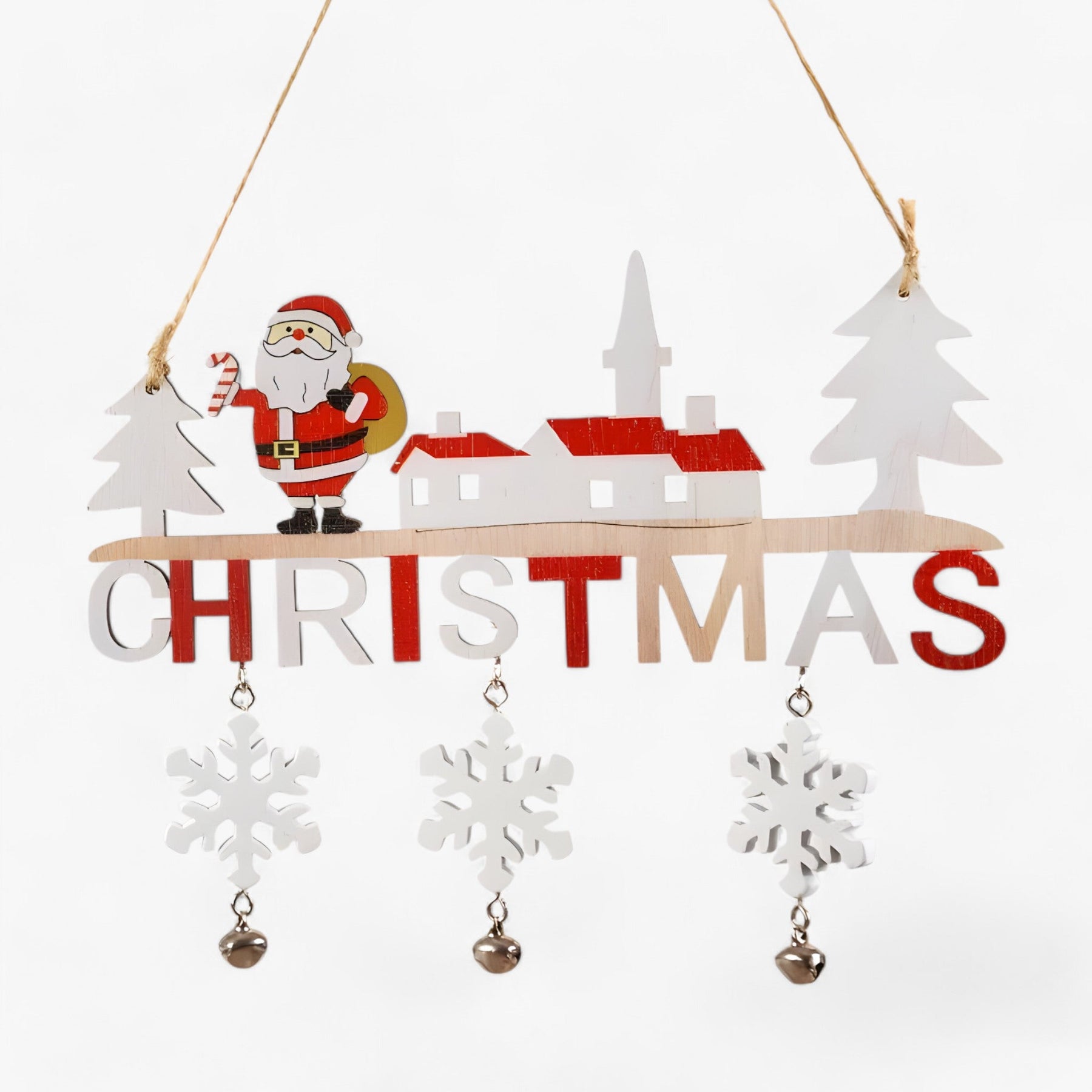 home & garden : Gnorman Houten Kabouter Hangend Ornament - Feestelijk en grillig decor in 3 van Pantino