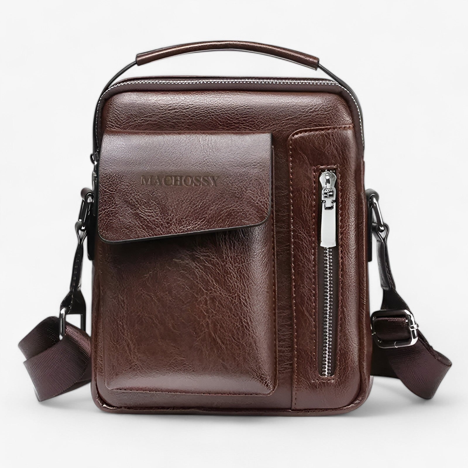 Liam | Vintage PU Leren Schoudertas - €25 : Liam | Vintage PU Leren Schoudertas in van Pantinoshop