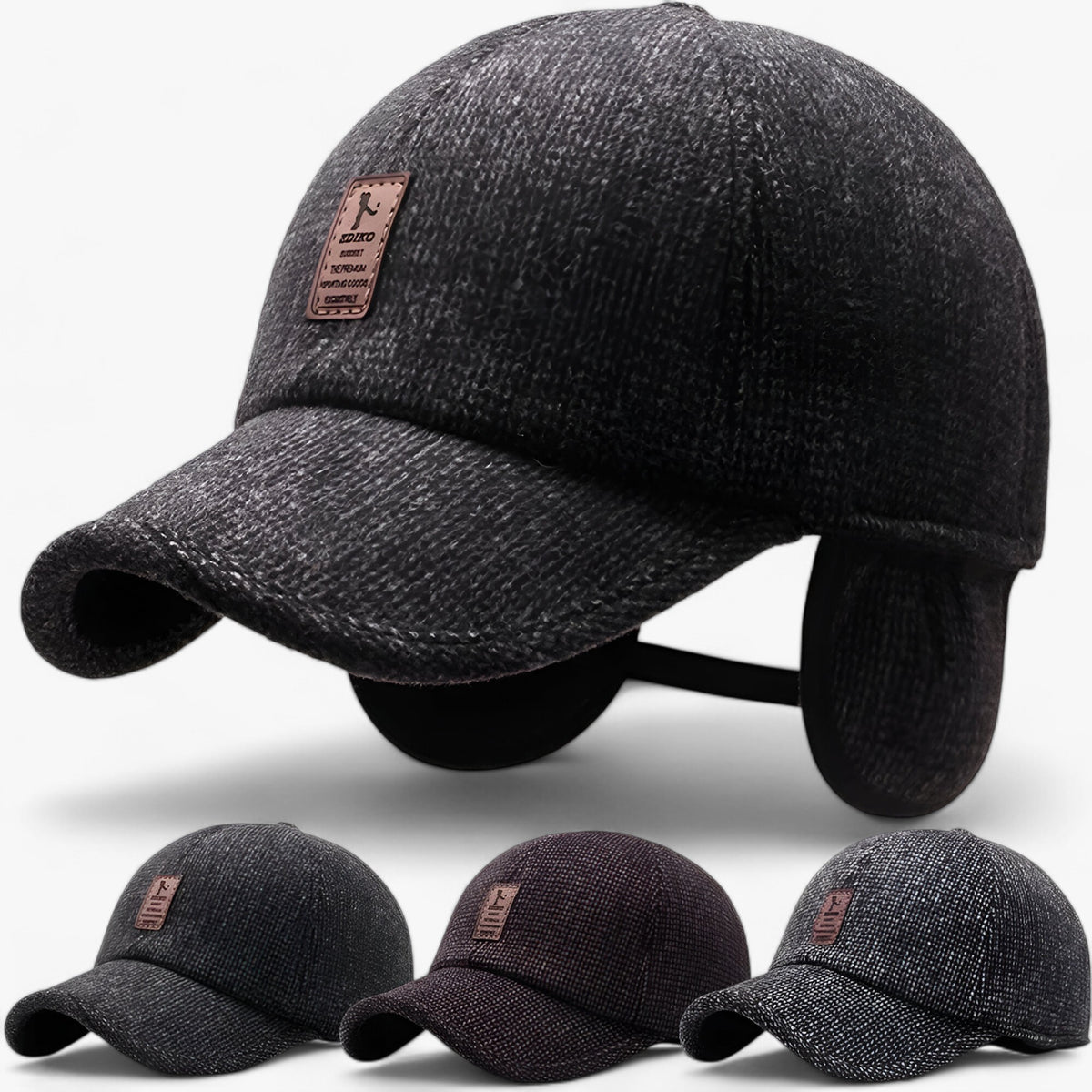 men's fashion : Amiel | Warme Wintercap met Oorkleppen in van Pantinoshop