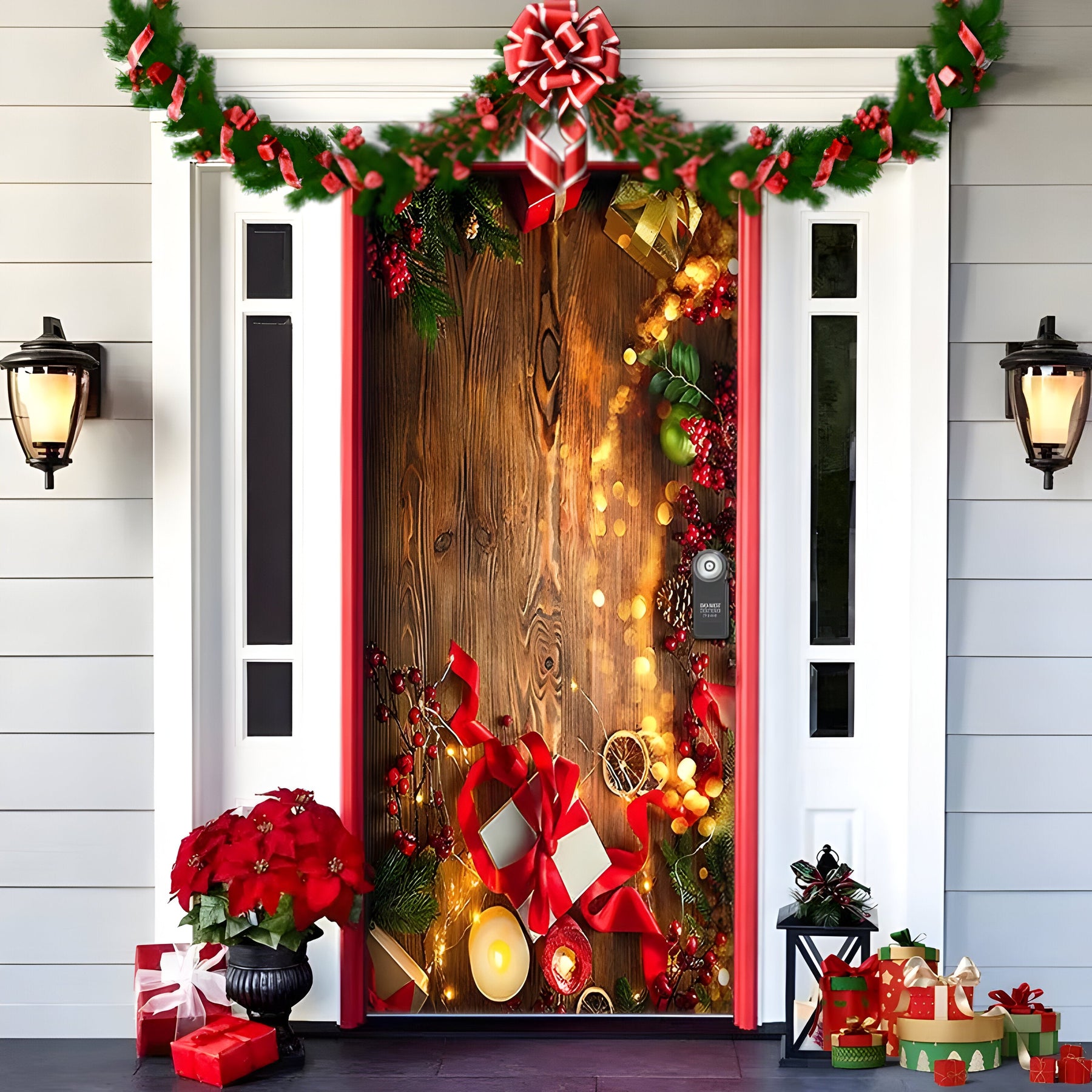 home & garden : HolidayCheer | Kerst Achtergrondbanner van Polyester - Creëer een Feestelijke Sfeer voor Uw Decoraties in Stijl-12 van Pantinoshop