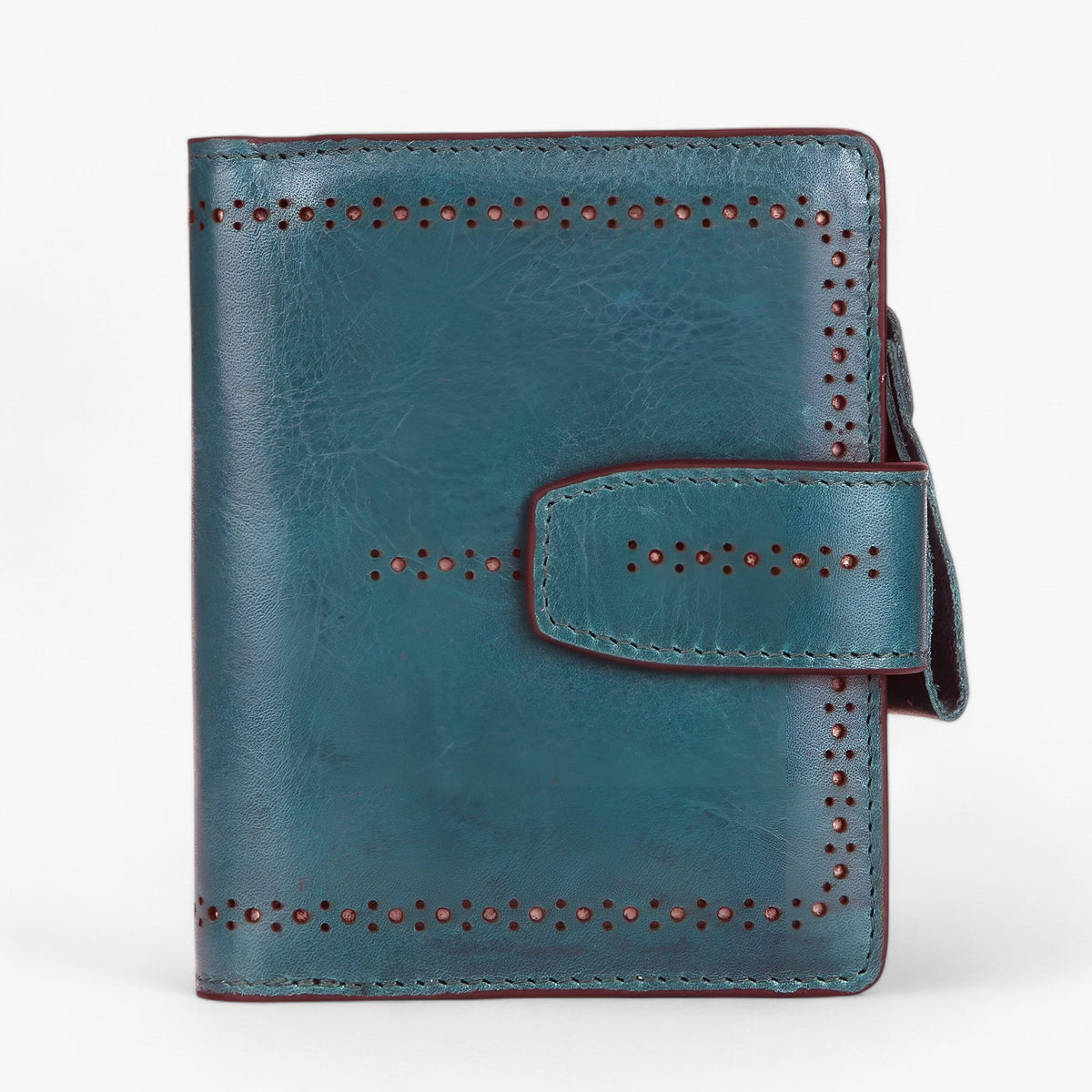 bags : Beatriz | Compacte RFID-blokkerende leren portemonnee met rits en ID-venster in van Pantinoshop