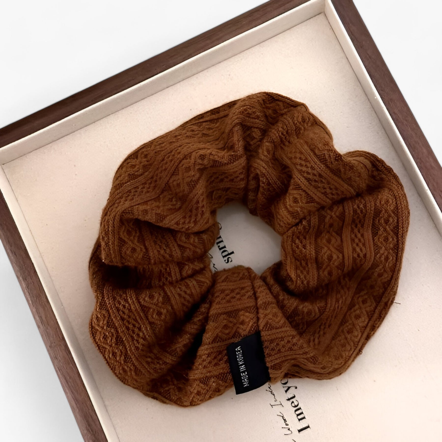 accessories : Jiyoo | Gebreide Wollen Scrunchie in van Pantinoshop